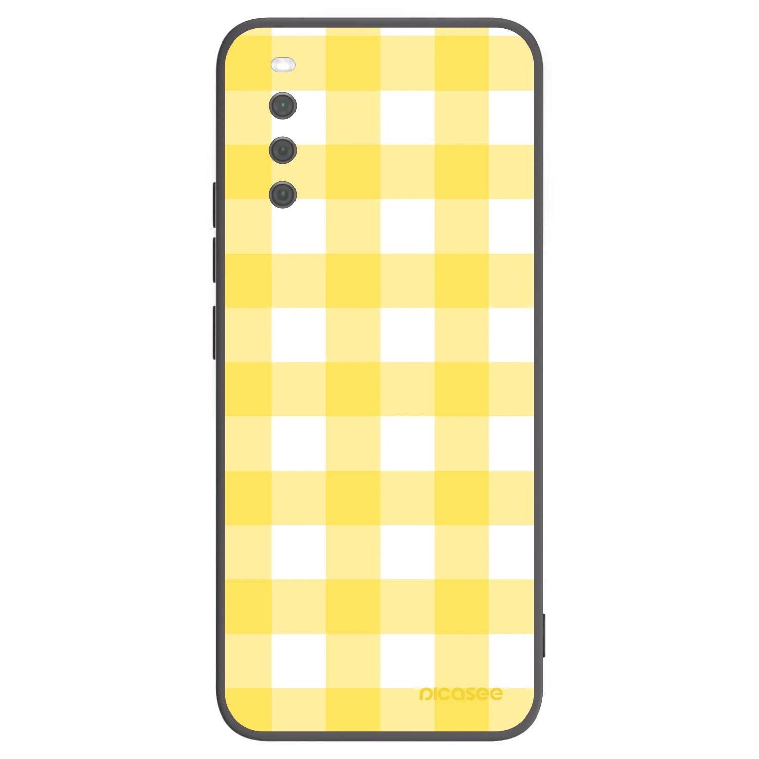Picasee husă neagră din silicon pentru Sony Xperia 10 III - Gride lemon