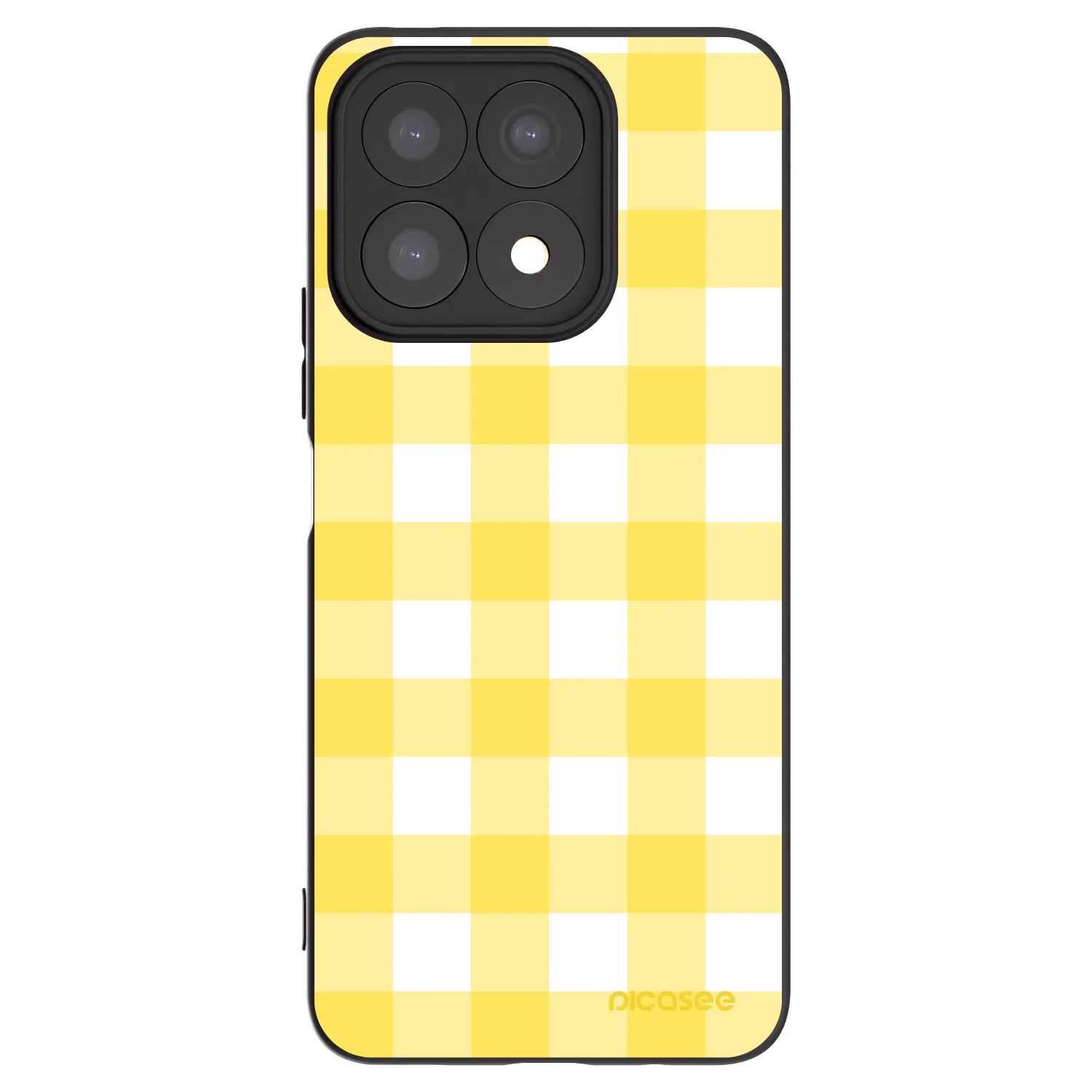 Picasee husă neagră din silicon pentru Honor X8a - Gride lemon