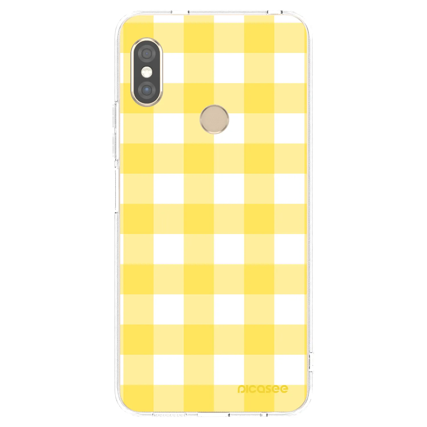 Picasee husă transparentă din silicon pentru Xiaomi Redmi Note 5 Global - Gride lemon