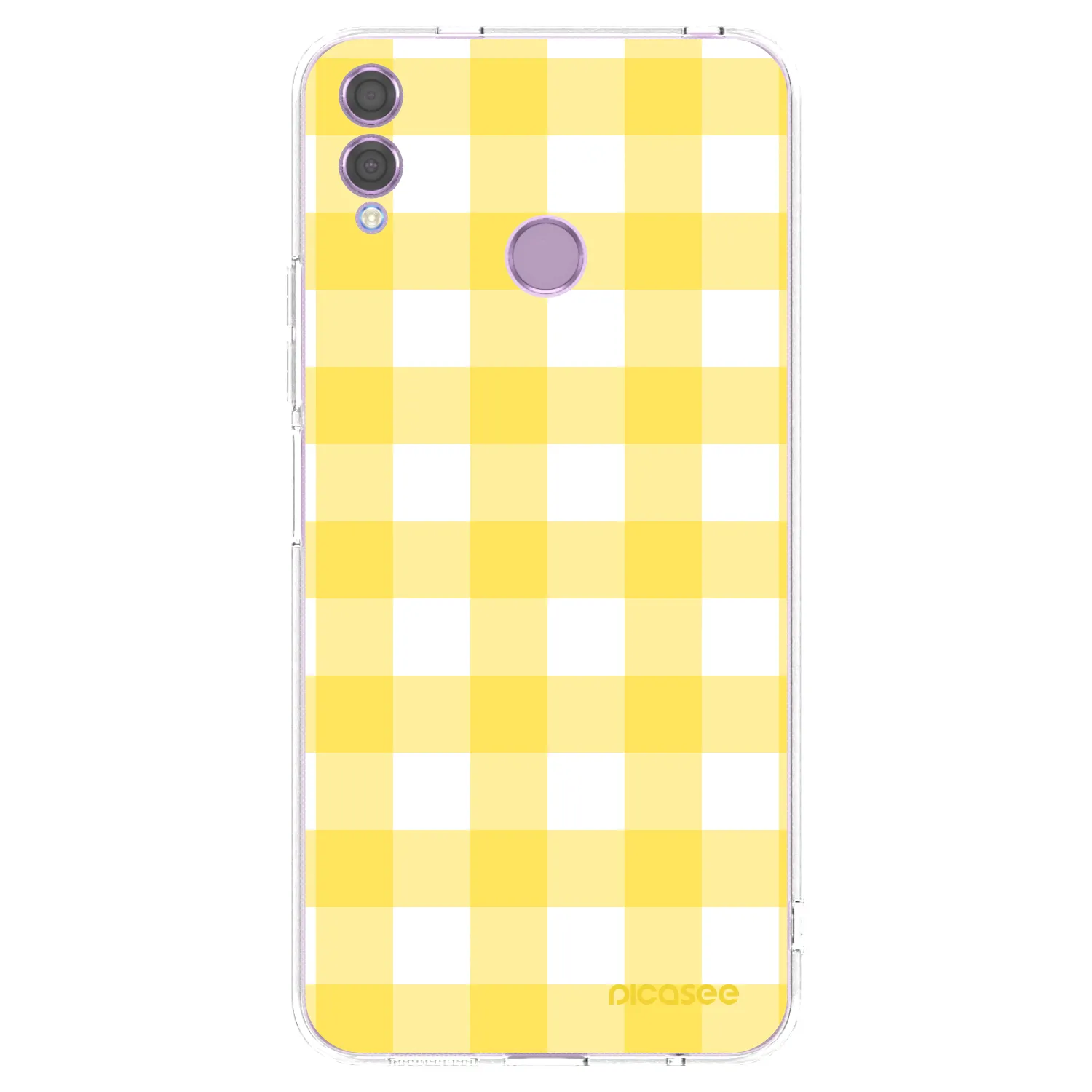 Picasee husă transparentă din silicon pentru Honor 8X - Gride lemon