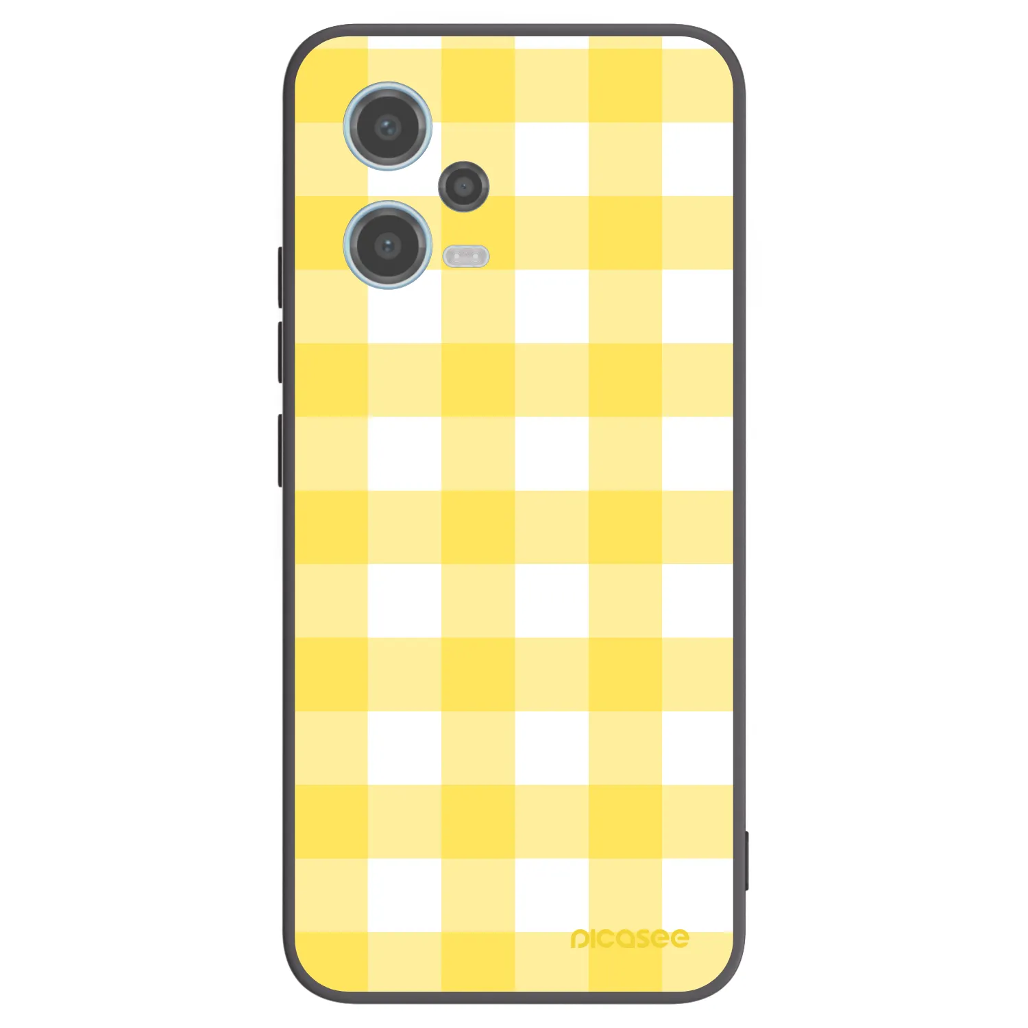 Picasee husă neagră din silicon pentru Xiaomi Redmi Note 12 5G - Gride lemon