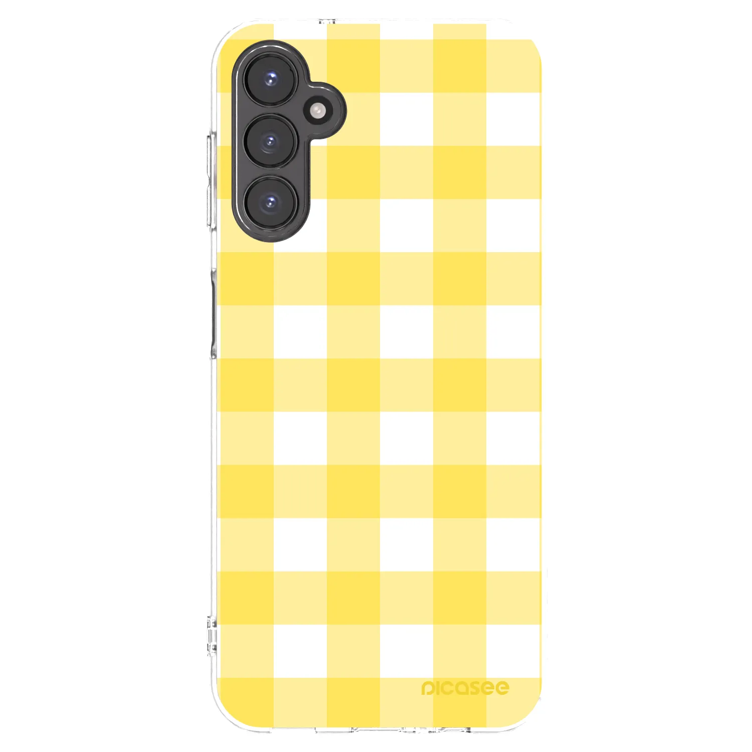 Picasee husă transparentă din silicon pentru Samsung Galaxy A14 4G A145R - Gride lemon