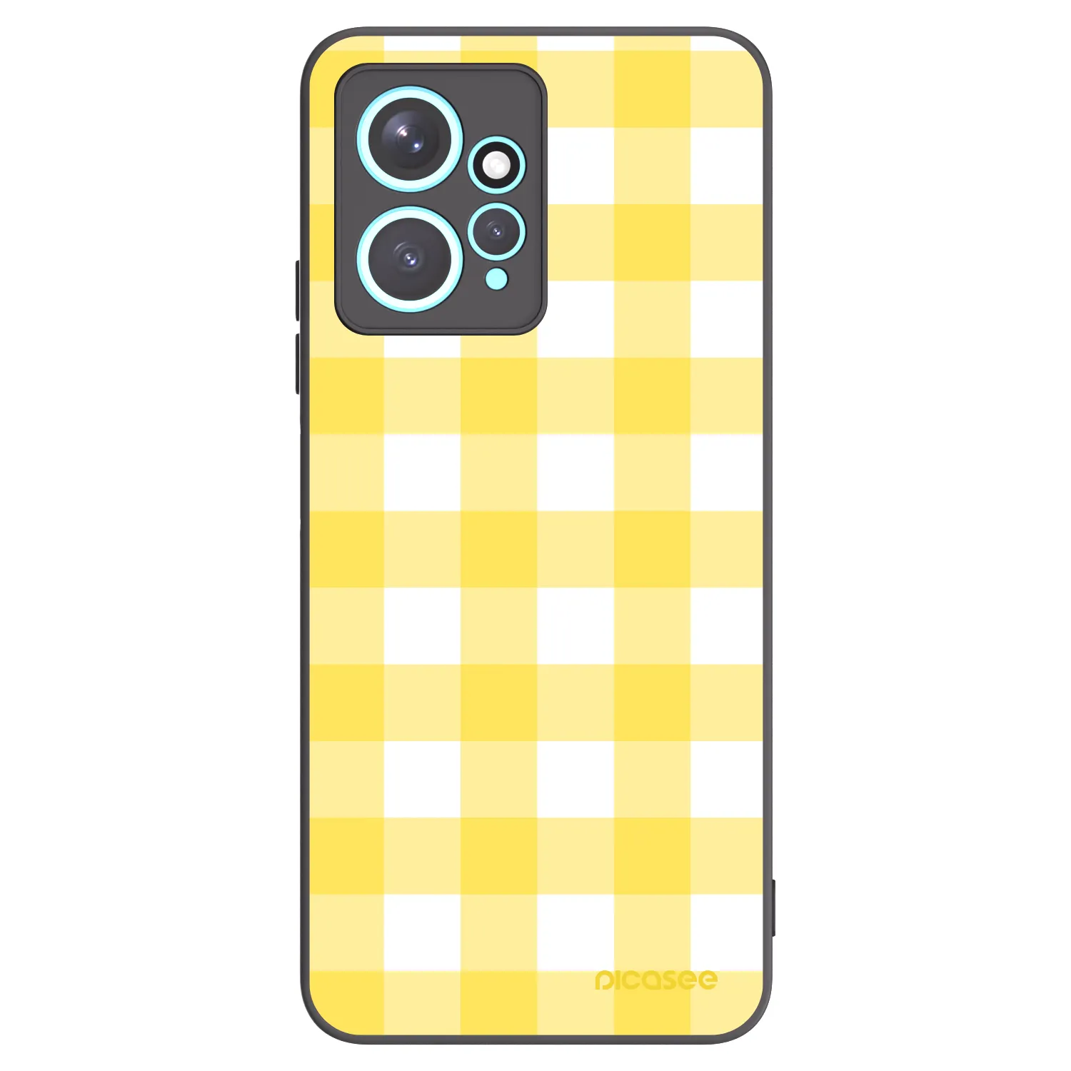 Picasee husă neagră din silicon pentru Xiaomi Redmi Note 12 4G - Gride lemon