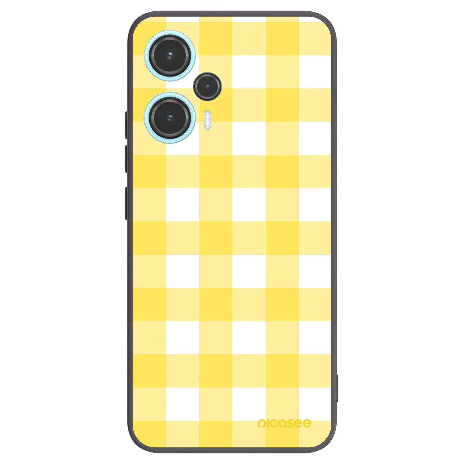 Picasee husă neagră din silicon pentru Xiaomi Poco F5 - Gride lemon
