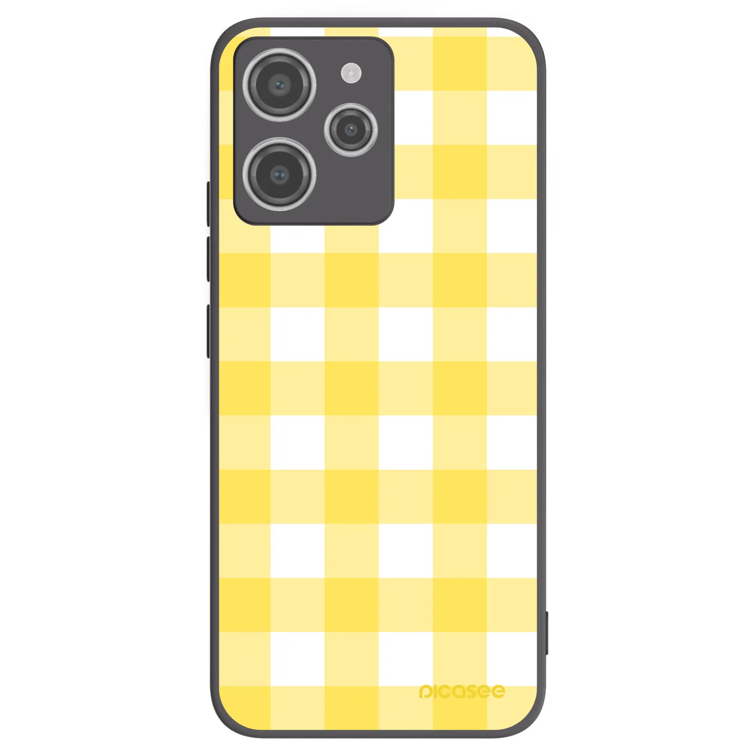Picasee husă neagră din silicon pentru Xiaomi Redmi 12 4G - Gride lemon