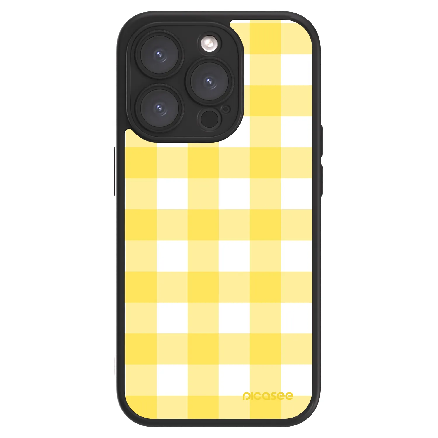 Picasee ULTIMATE CASE MagSafe pentru Apple iPhone 15 Pro - Gride lemon