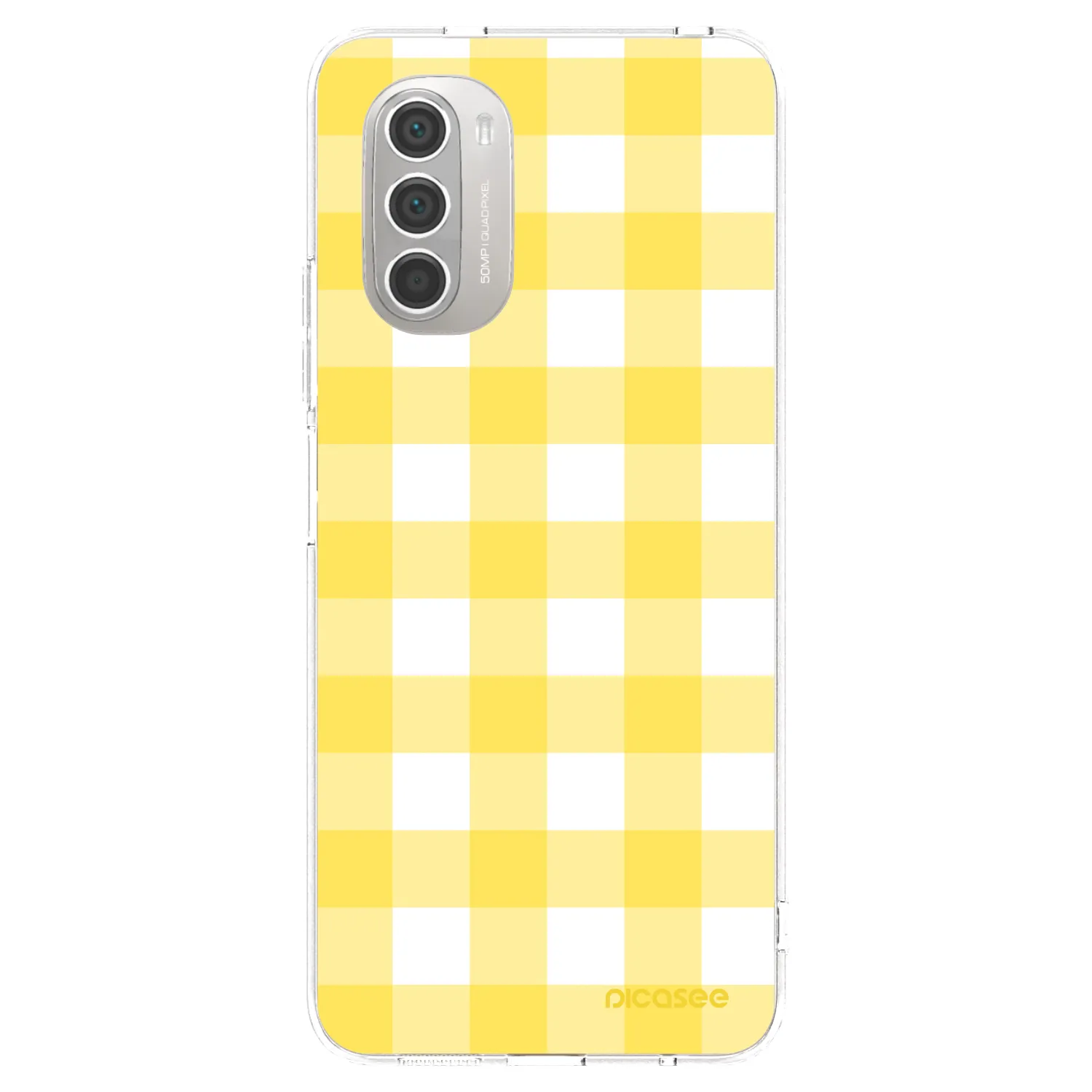 Picasee husă transparentă din silicon pentru Motorola Moto G51 - Gride lemon