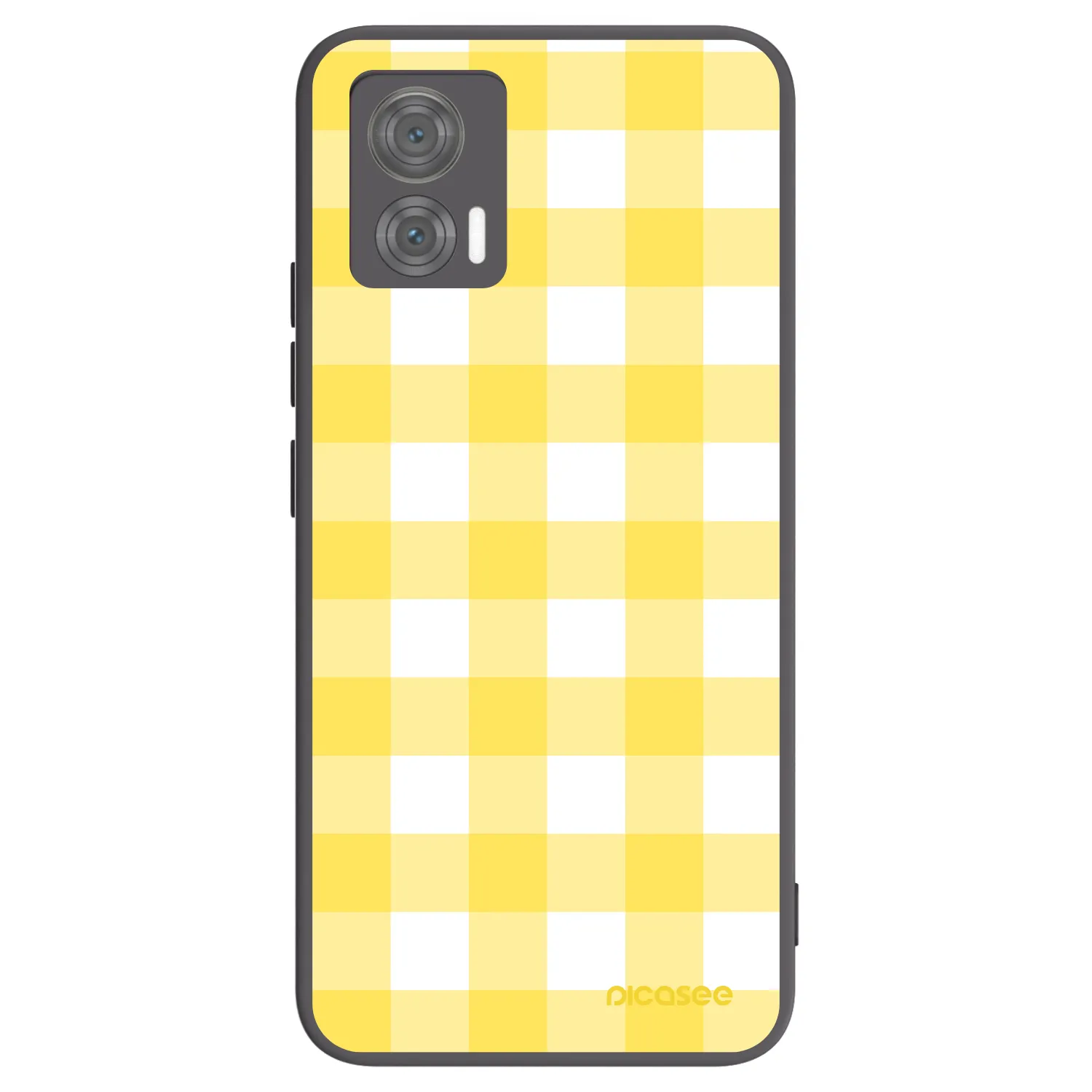 Picasee husă neagră din silicon pentru Motorola Edge 30 Neo - Gride lemon
