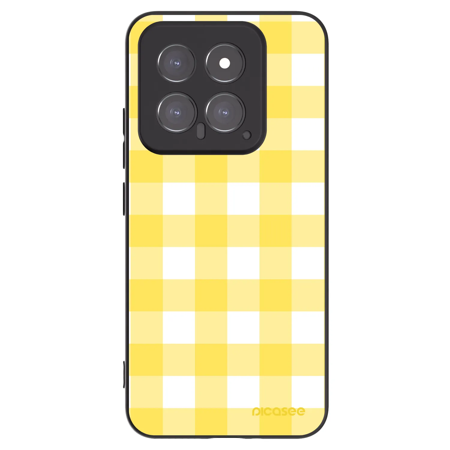 Picasee husă neagră din silicon pentru Xiaomi 14 - Gride lemon