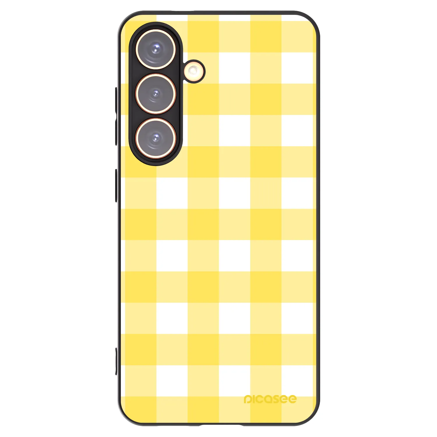 Picasee husă neagră din silicon pentru Samsung Galaxy S24 S921B 5G - Gride lemon