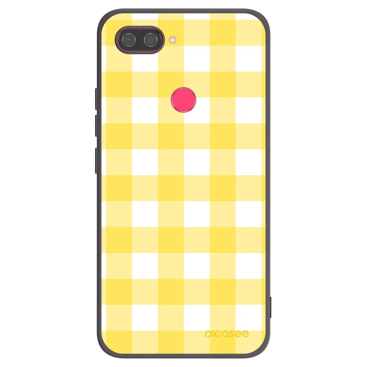 Picasee husă neagră din silicon pentru Xiaomi Mi 8 Lite - Gride lemon