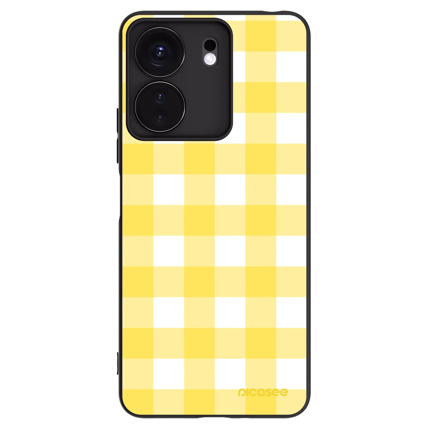 Picasee husă neagră din silicon pentru Xiaomi Redmi 13C 4G - Gride lemon