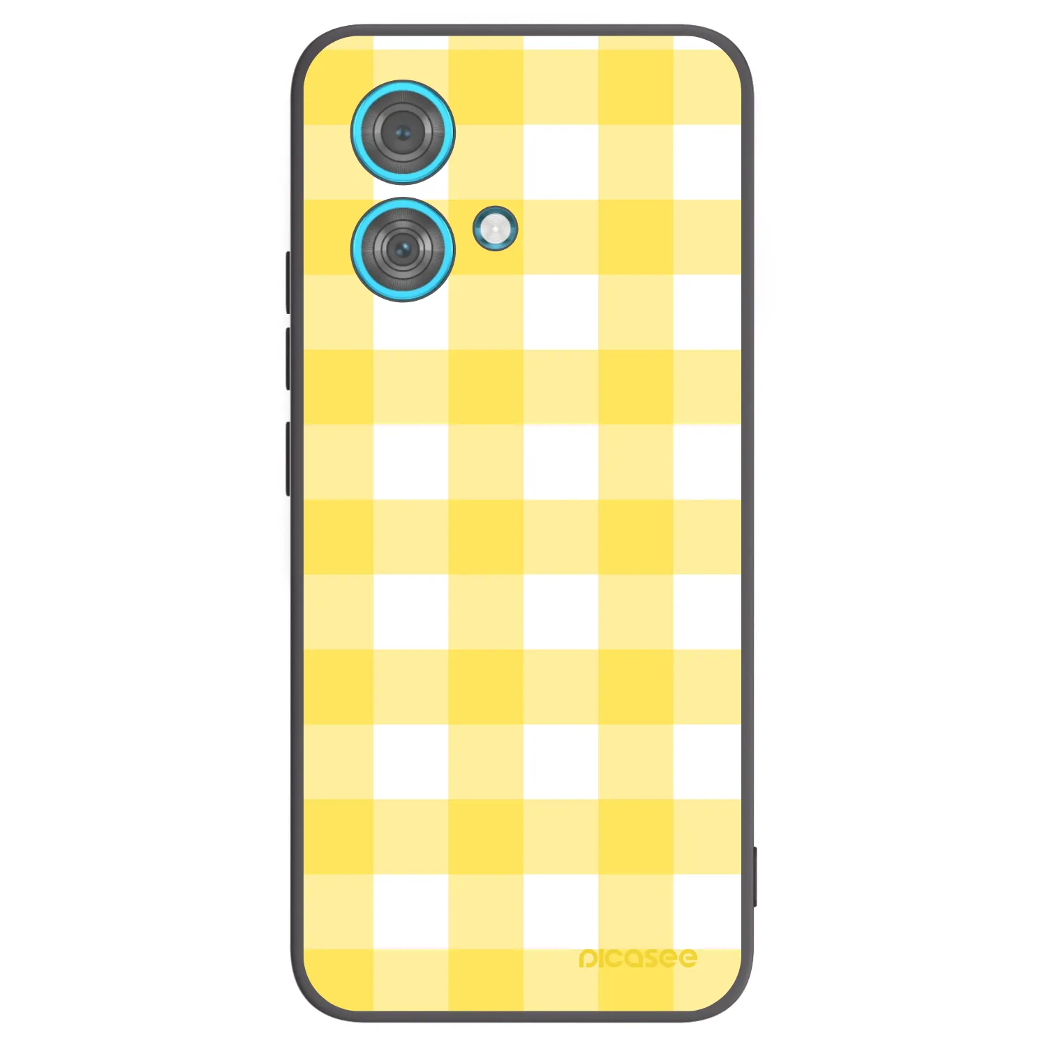 Picasee husă neagră din silicon pentru Motorola Edge 40 Neo - Gride lemon