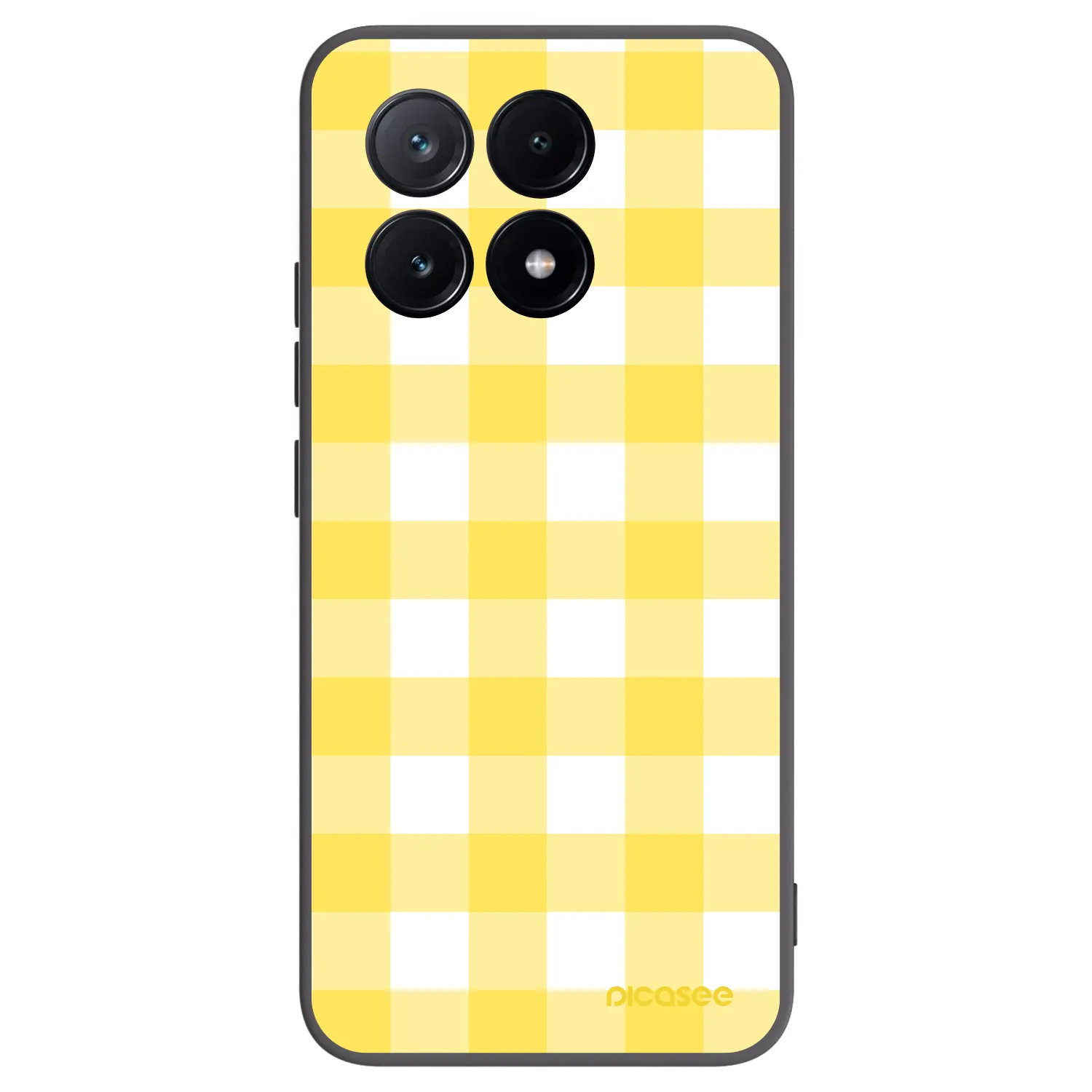 Picasee husă neagră din silicon pentru Xiaomi Poco X6 Pro - Gride lemon