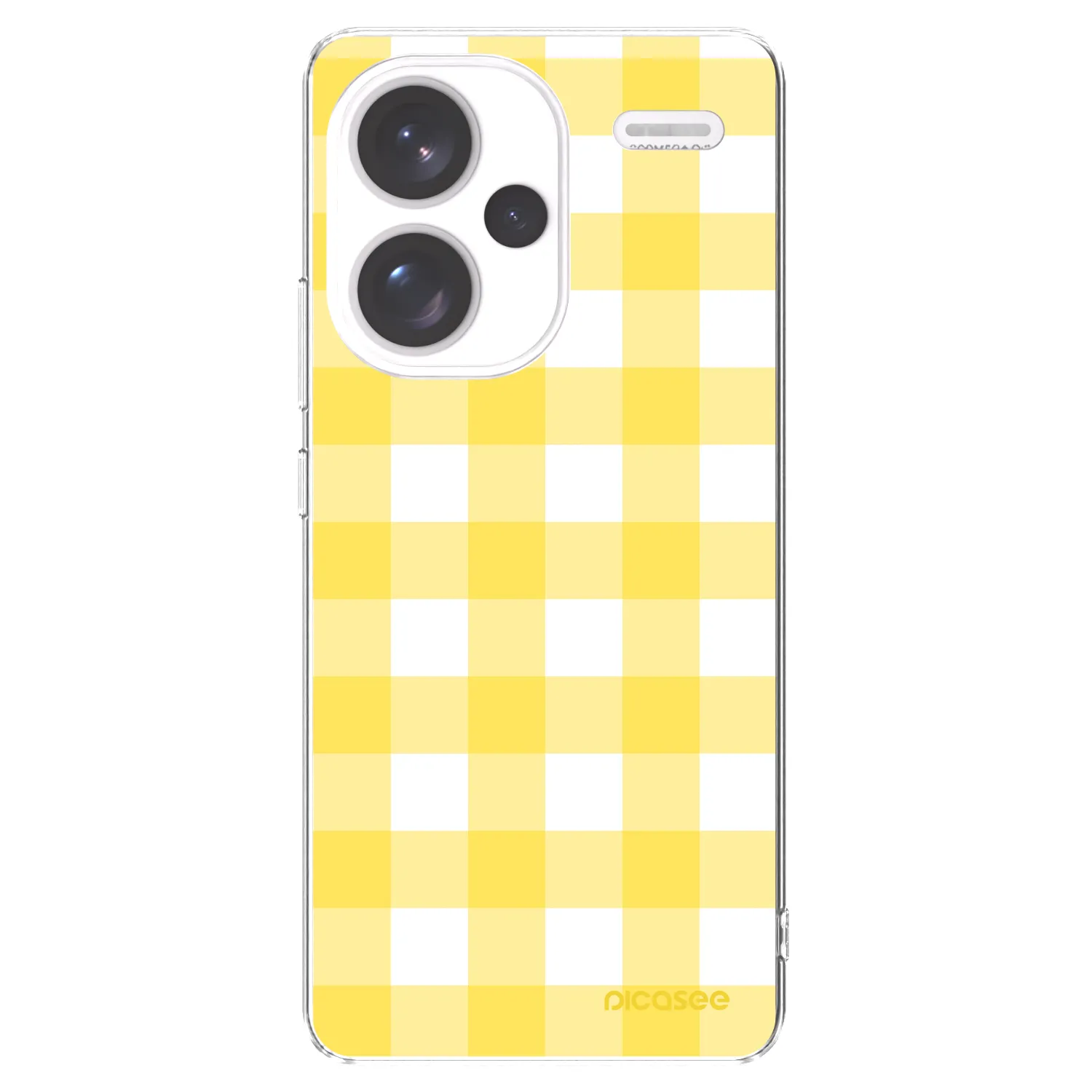 Picasee husă transparentă din silicon pentru Xiaomi Redmi Note 13 Pro+ 5G - Gride lemon