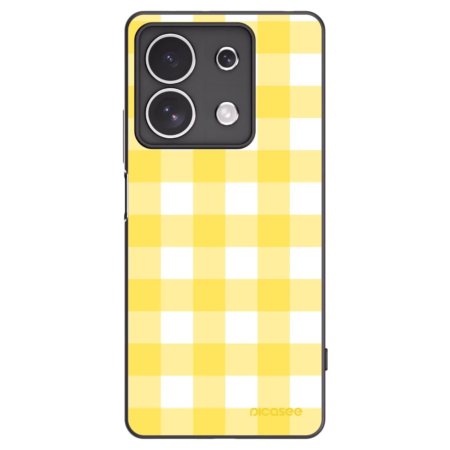 Picasee husă neagră din silicon pentru Xiaomi Redmi Note 13 4G - Gride lemon