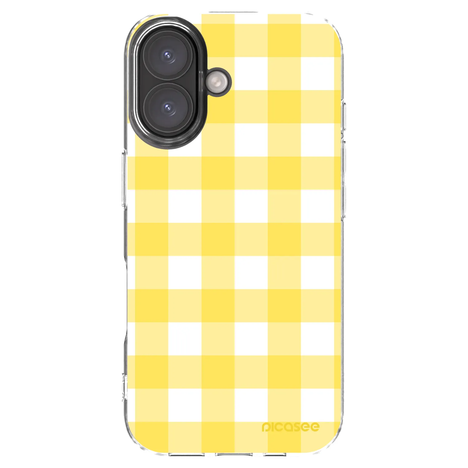 Picasee husă transparentă din silicon pentru Apple iPhone 16 - Gride lemon