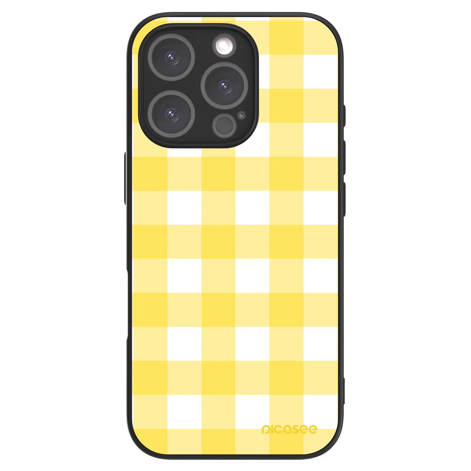 Picasee ULTIMATE CASE MagSafe pentru Apple iPhone 16 Pro - Gride lemon