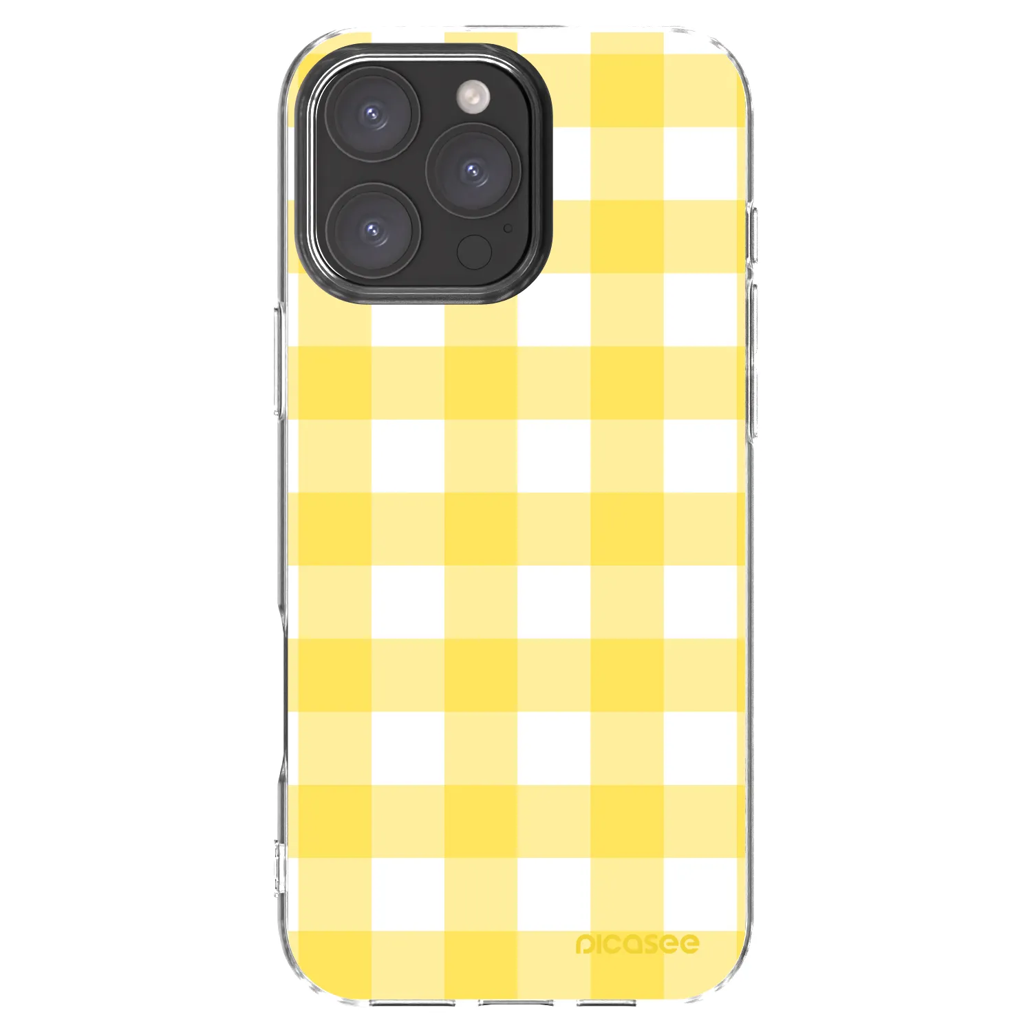 Picasee husă transparentă din silicon pentru Apple iPhone 16 Pro Max - Gride lemon