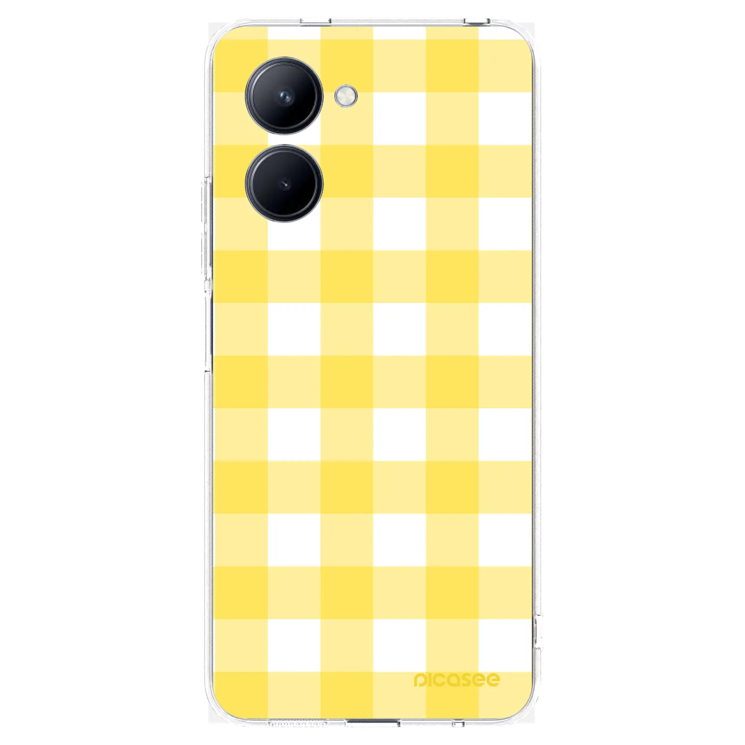 Picasee husă transparentă din silicon pentru Realme C33 (2023) - Gride lemon