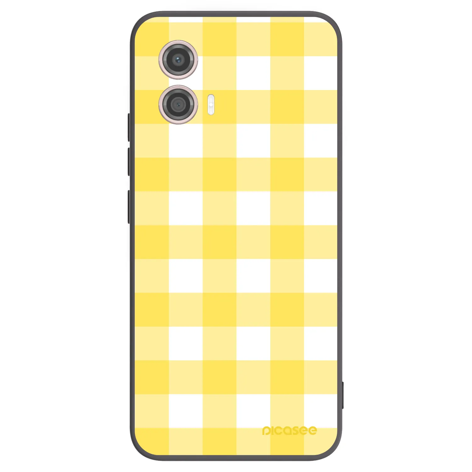Picasee husă neagră din silicon pentru Motorola Moto G53 5G - Gride lemon