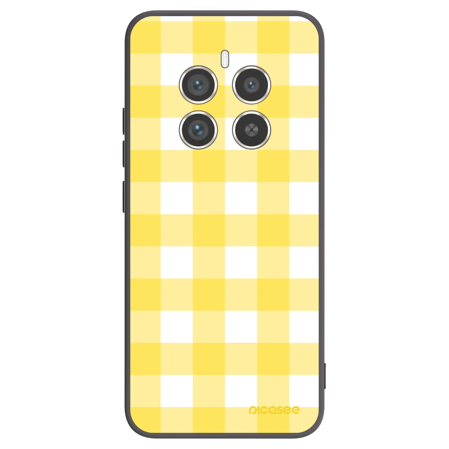 Picasee husă neagră din silicon pentru Realme 12 Pro 5G - Gride lemon