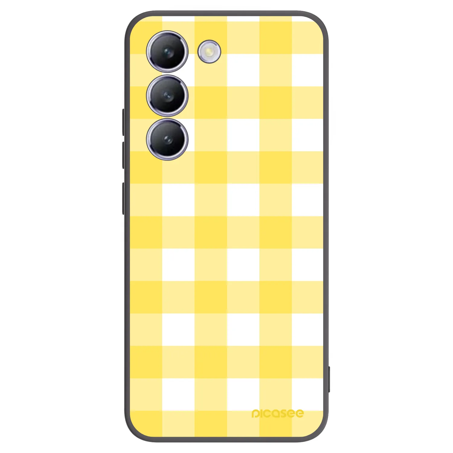 Picasee husă neagră din silicon pentru Vivo V40 SE 5G - Gride lemon