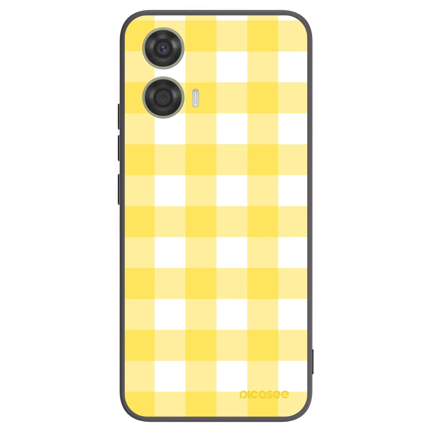 Picasee husă neagră din silicon pentru Motorola Moto G24 - Gride lemon