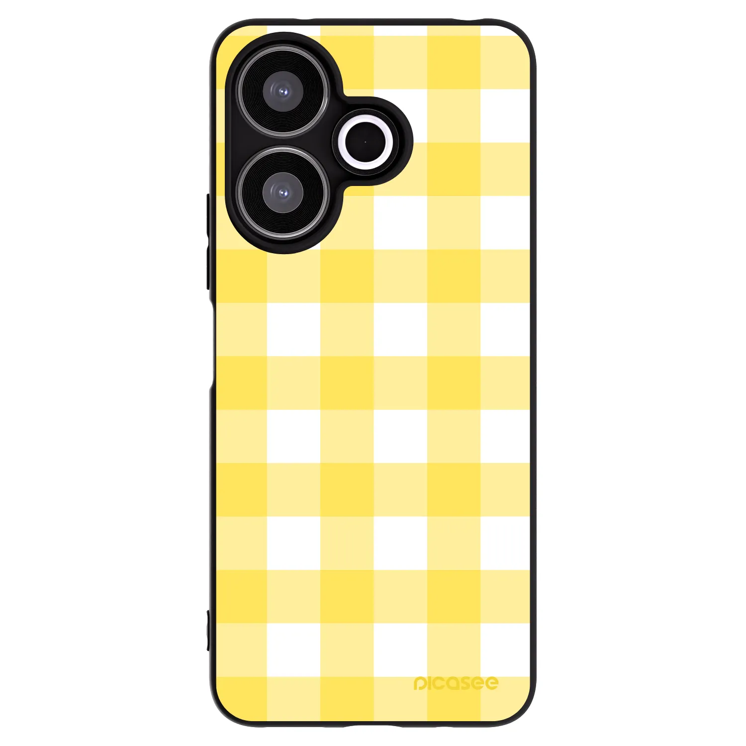 Picasee husă neagră din silicon pentru Xiaomi Redmi 13 4G - Gride lemon