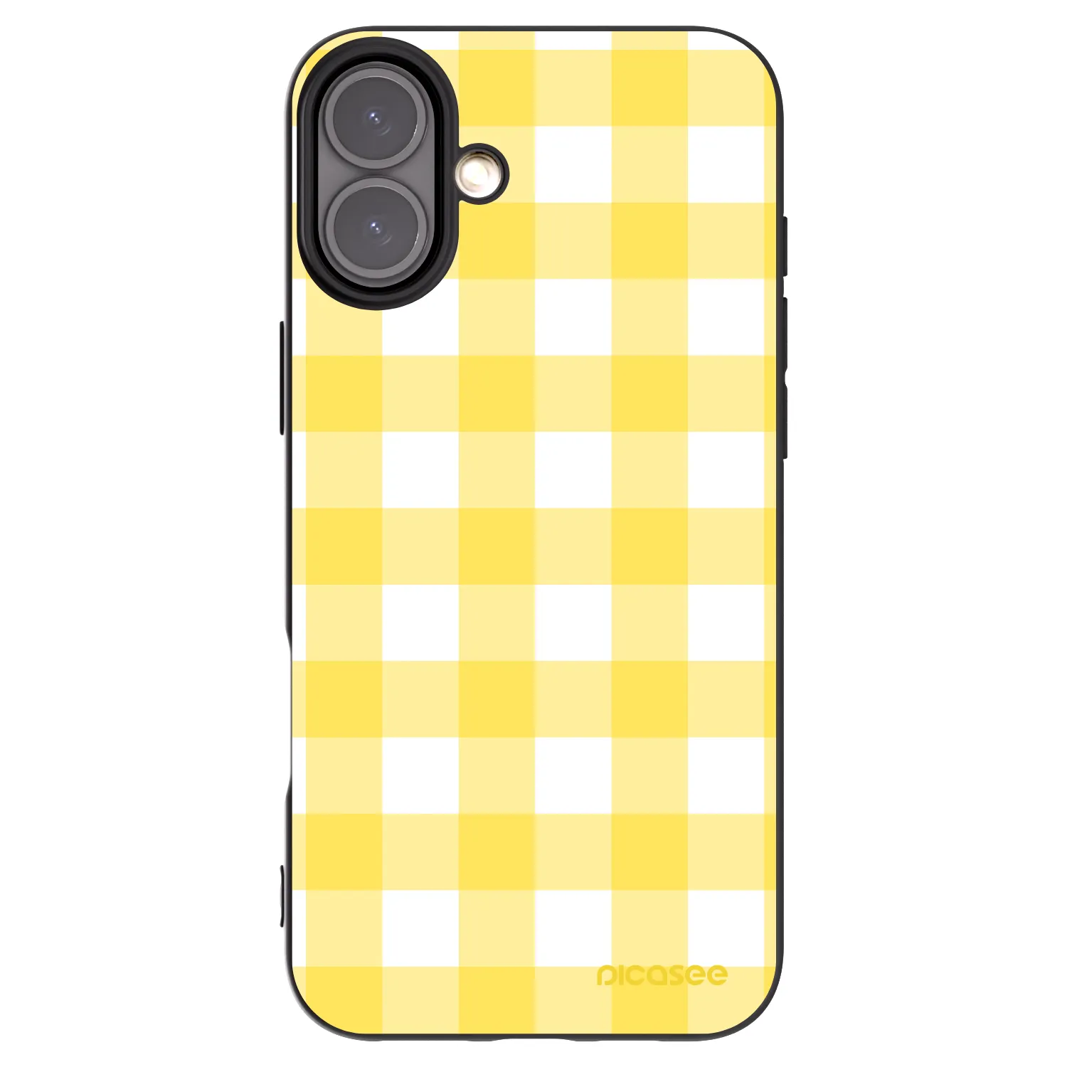 Picasee husă neagră din silicon pentru Apple iPhone 16 Plus - Gride lemon