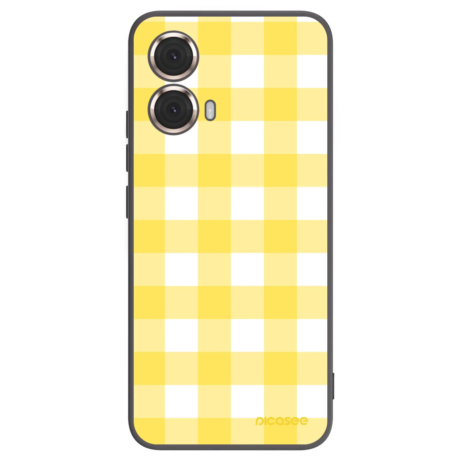 Picasee husă neagră din silicon pentru Motorola Moto G85 - Gride lemon