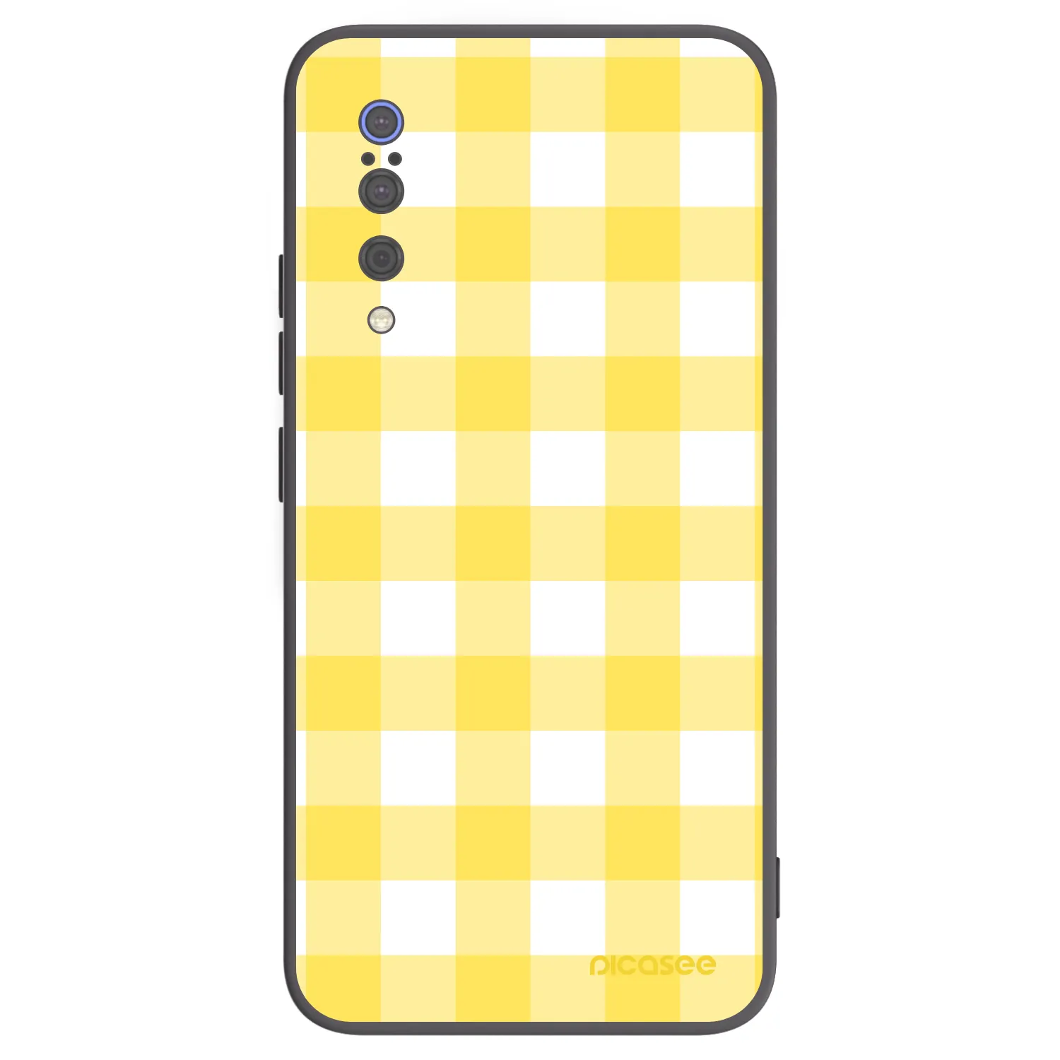 Picasee husă neagră din silicon pentru Xiaomi Mi 9 - Gride lemon