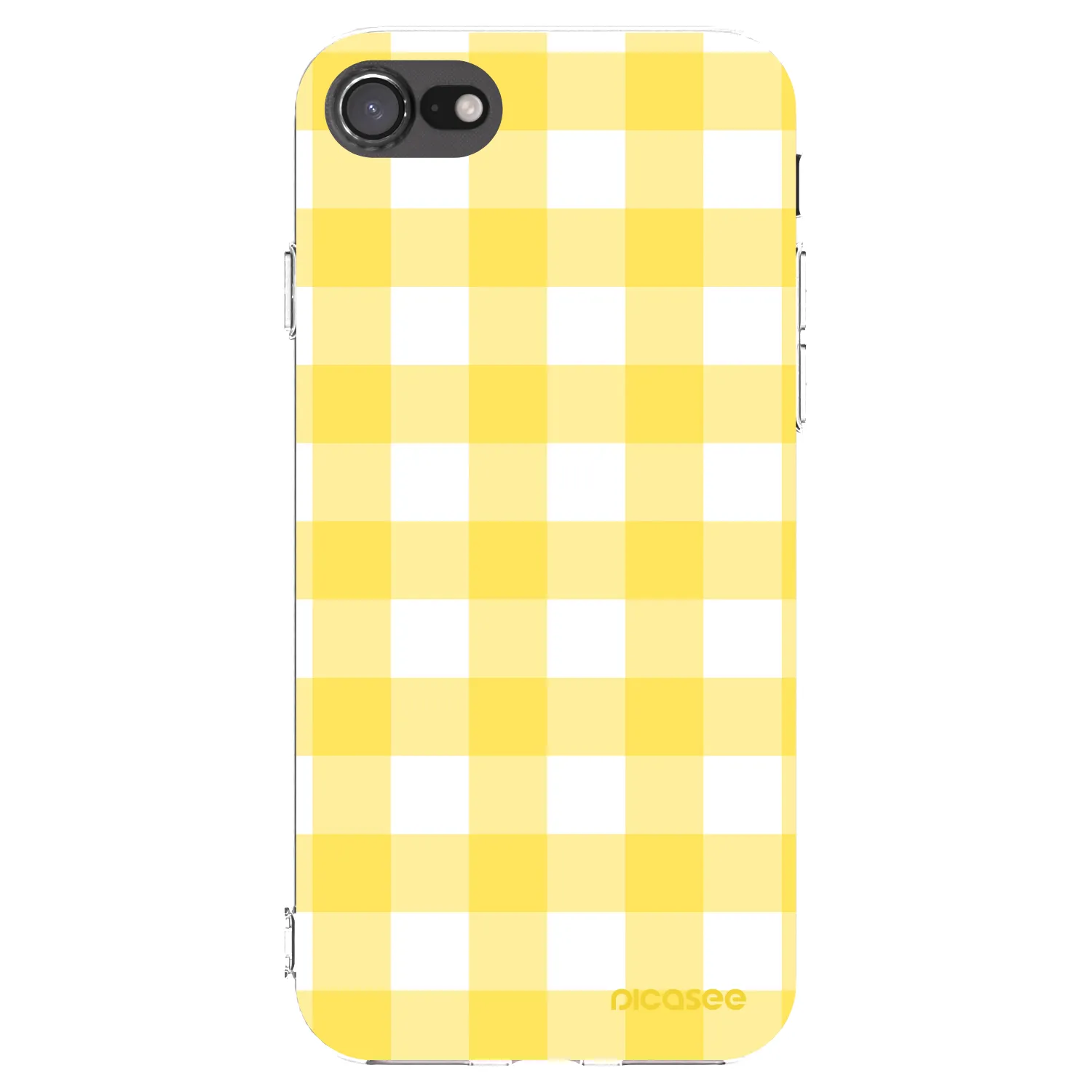 Picasee husă transparentă din silicon pentru Apple iPhone 7 - Gride lemon