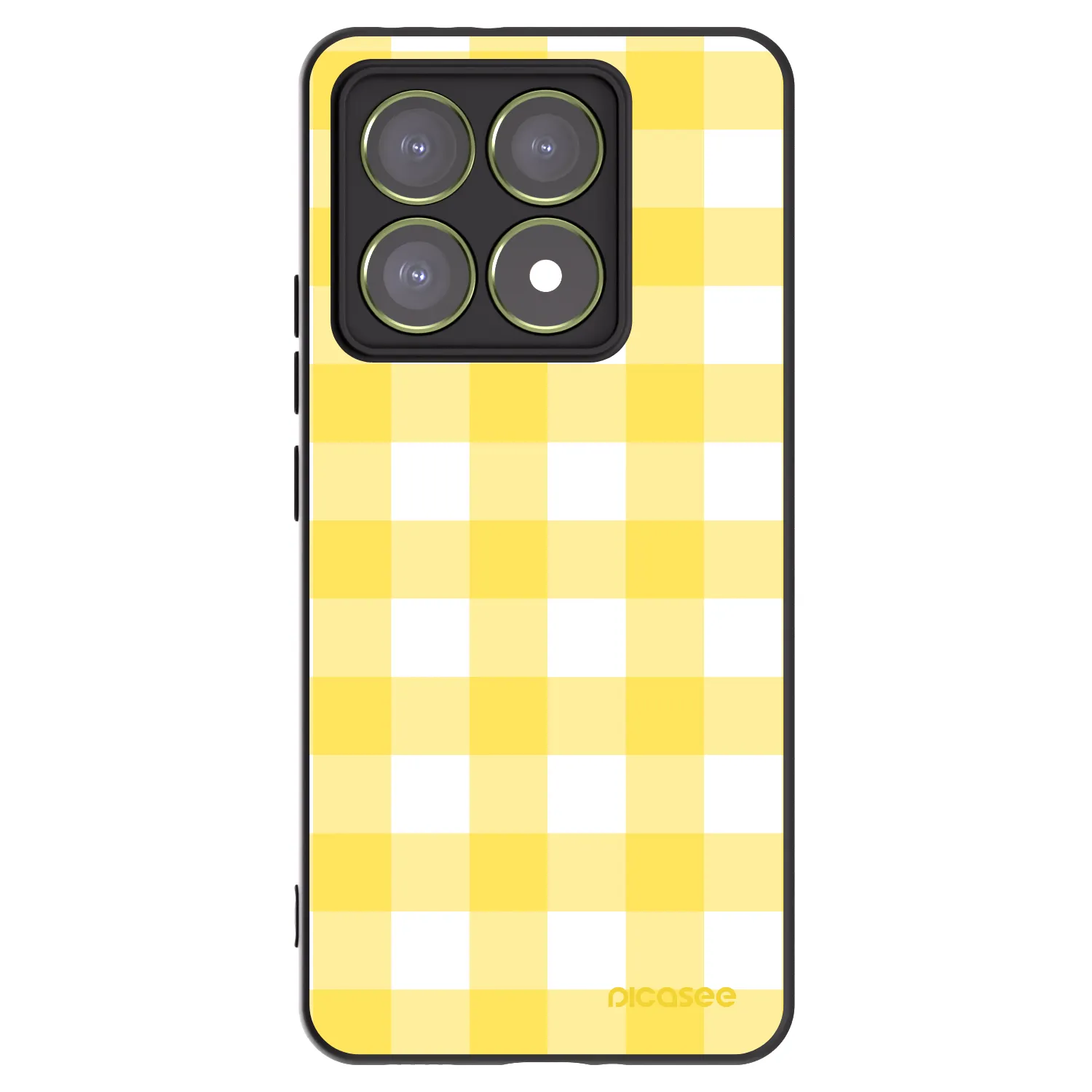 Picasee husă neagră din silicon pentru Xiaomi 14T - Gride lemon