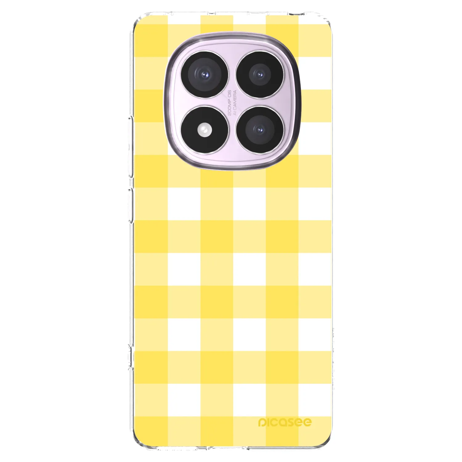 Picasee husă transparentă din silicon pentru Xiaomi Redmi Note 14 Pro 5G - Gride lemon