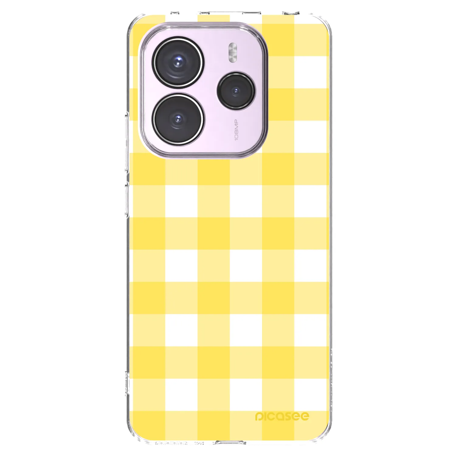 Picasee husă transparentă din silicon pentru Xiaomi Redmi Note 14 5G - Gride lemon