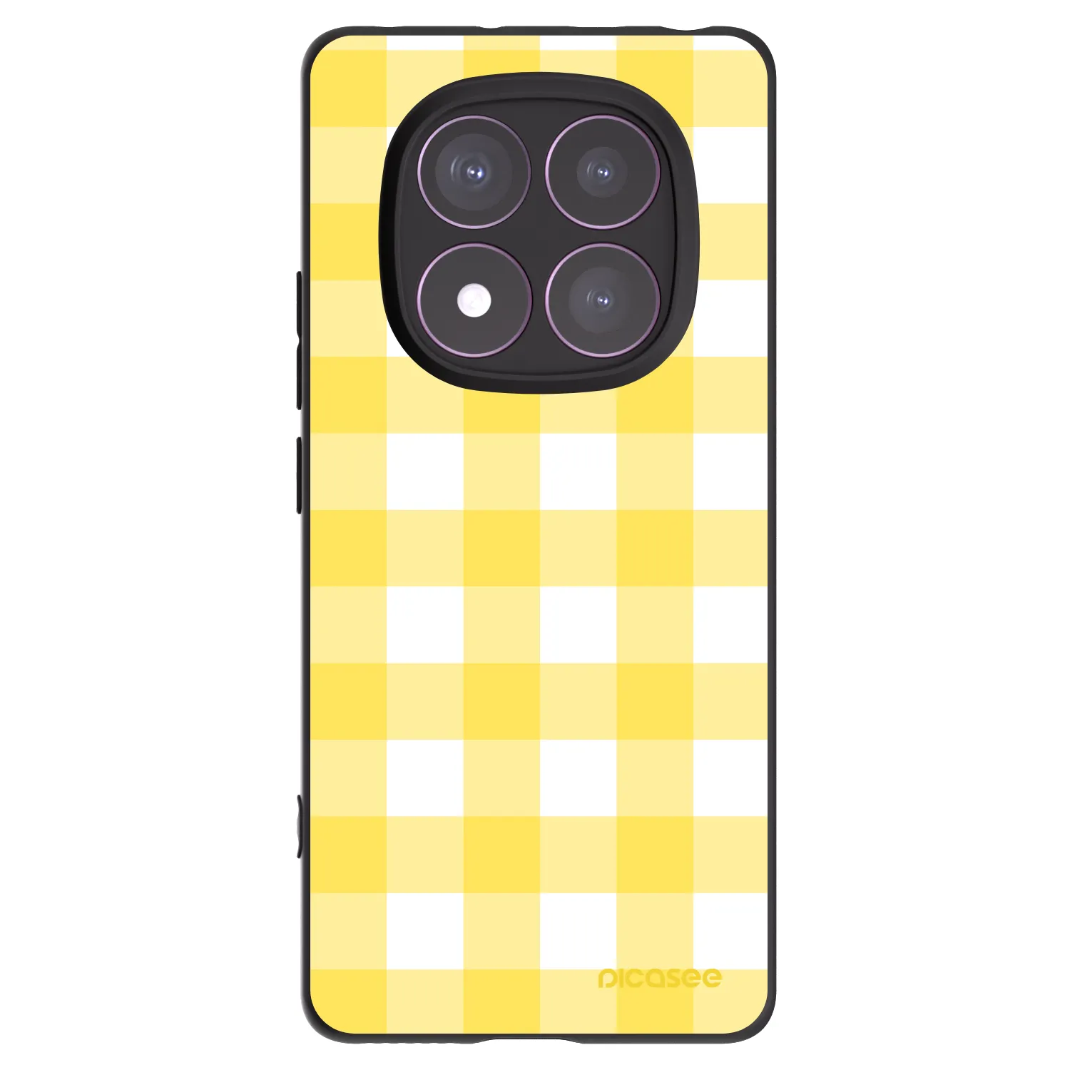 Picasee husă neagră din silicon pentru Xiaomi Redmi Note 14 Pro 4G - Gride lemon