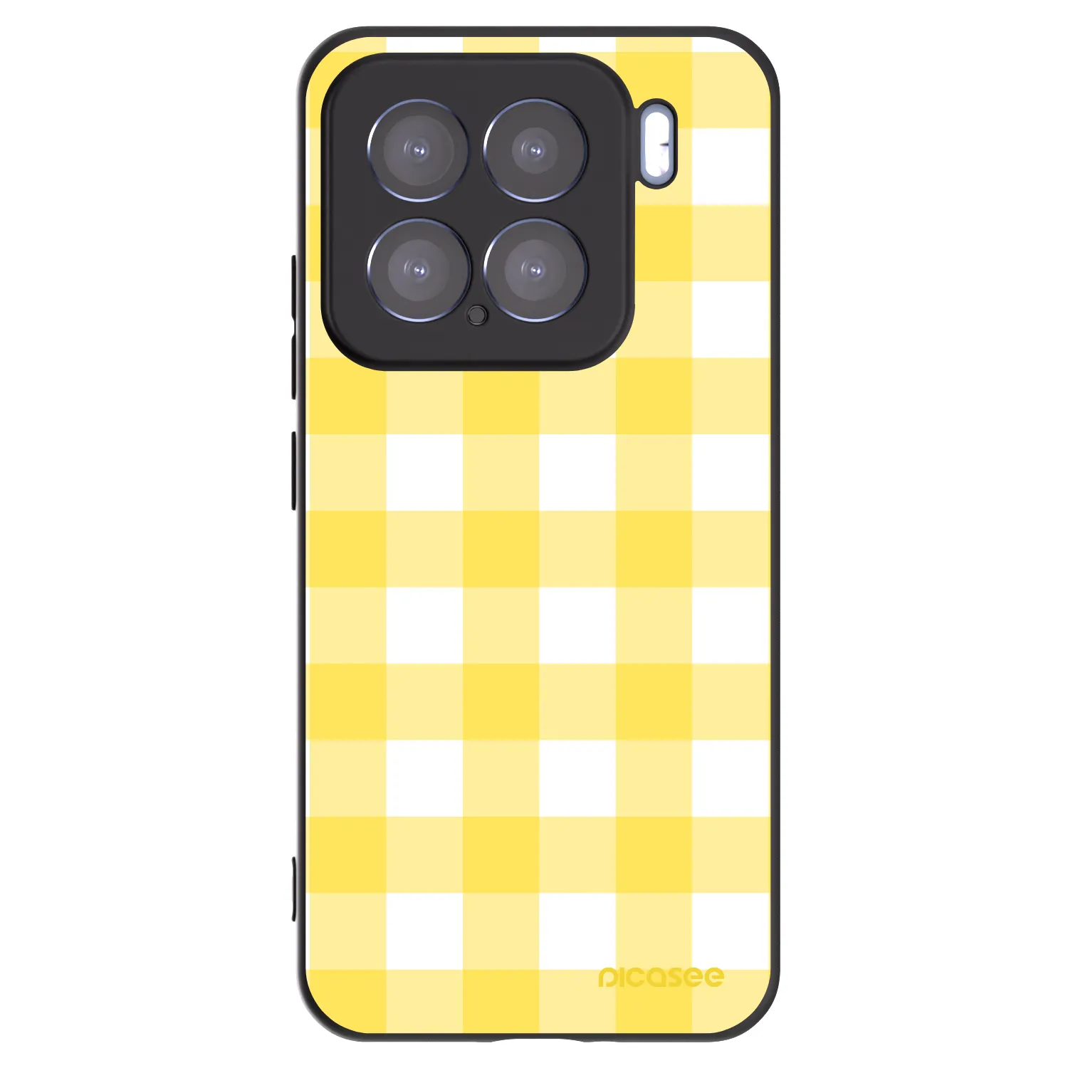 Picasee husă neagră din silicon pentru Xiaomi 15 - Gride lemon