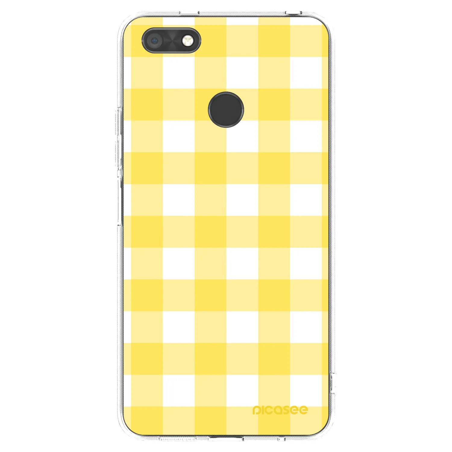 Picasee husă transparentă din silicon pentru Huawei P9 Lite Mini - Gride lemon
