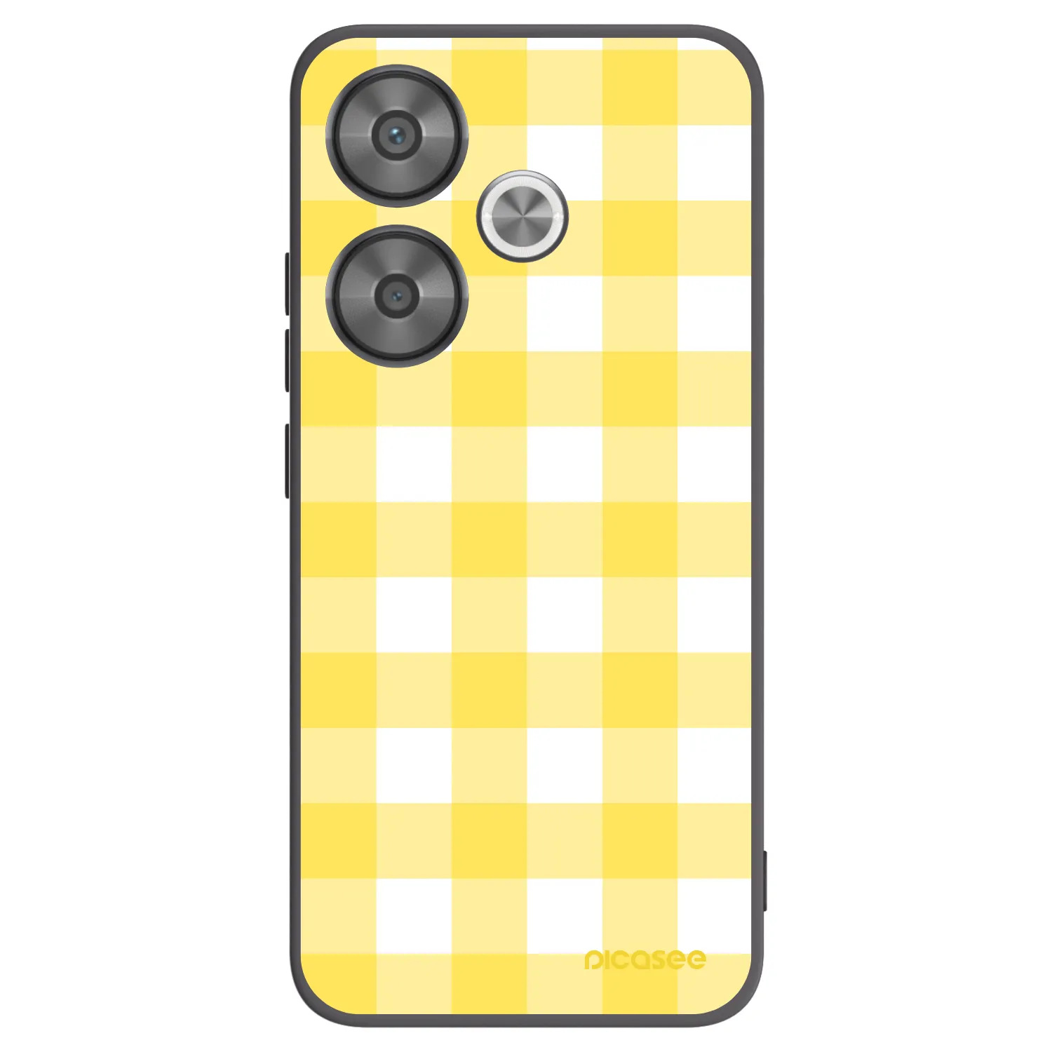 Picasee husă neagră din silicon pentru Xiaomi Poco F6 - Gride lemon