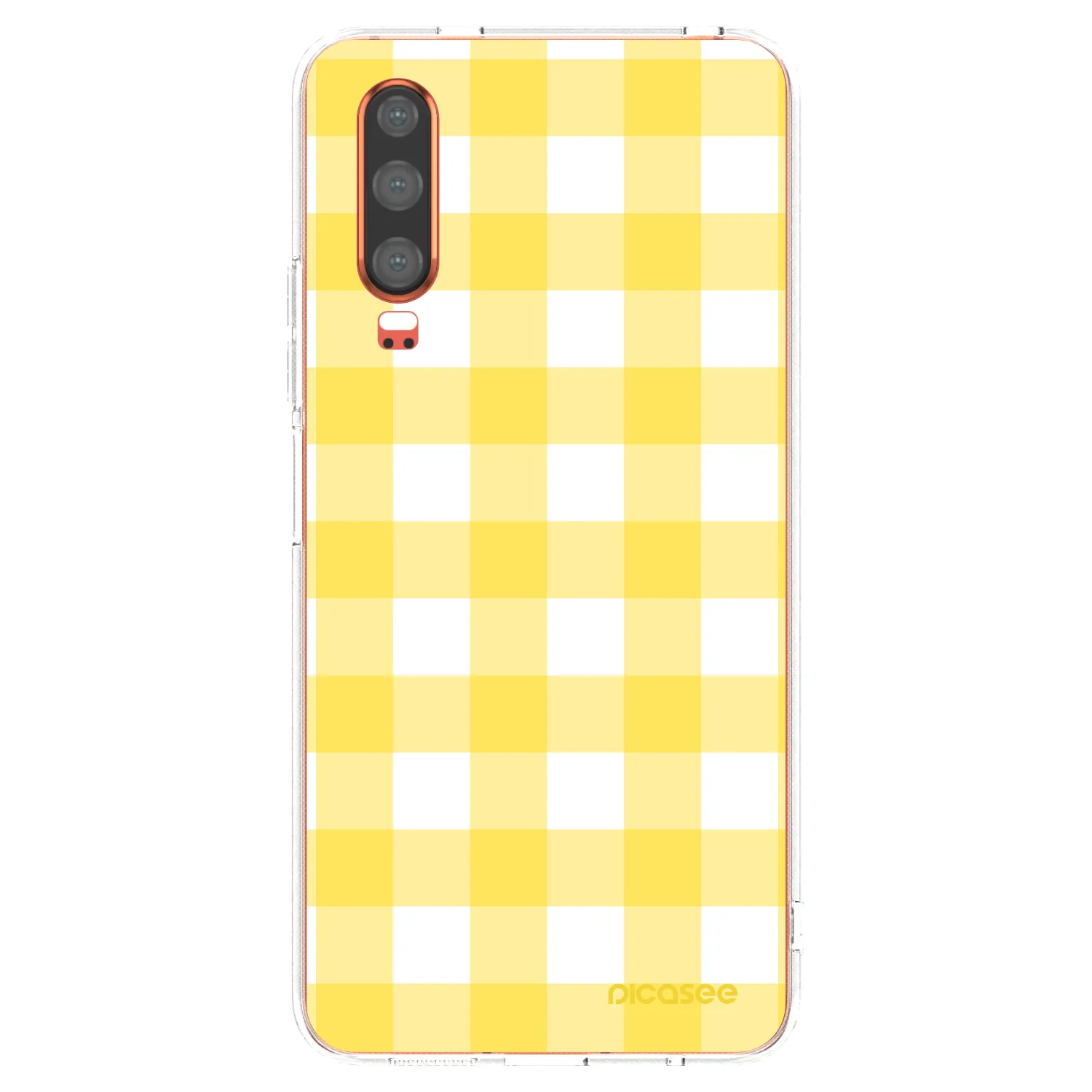 Picasee husă transparentă din silicon pentru Huawei P30 - Gride lemon