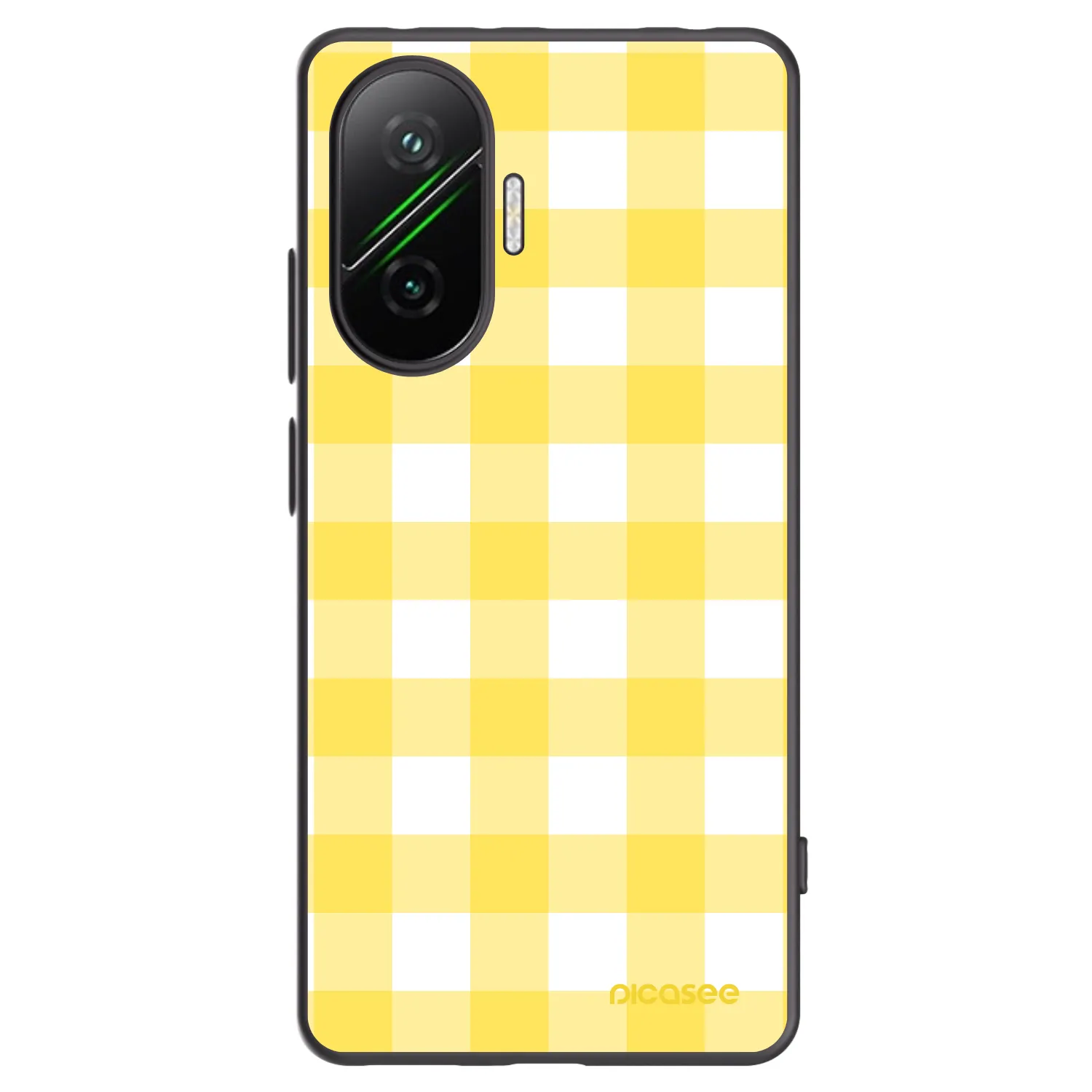 Picasee husă neagră din silicon pentru Xiaomi Poco F7 Pro 5G - Gride lemon