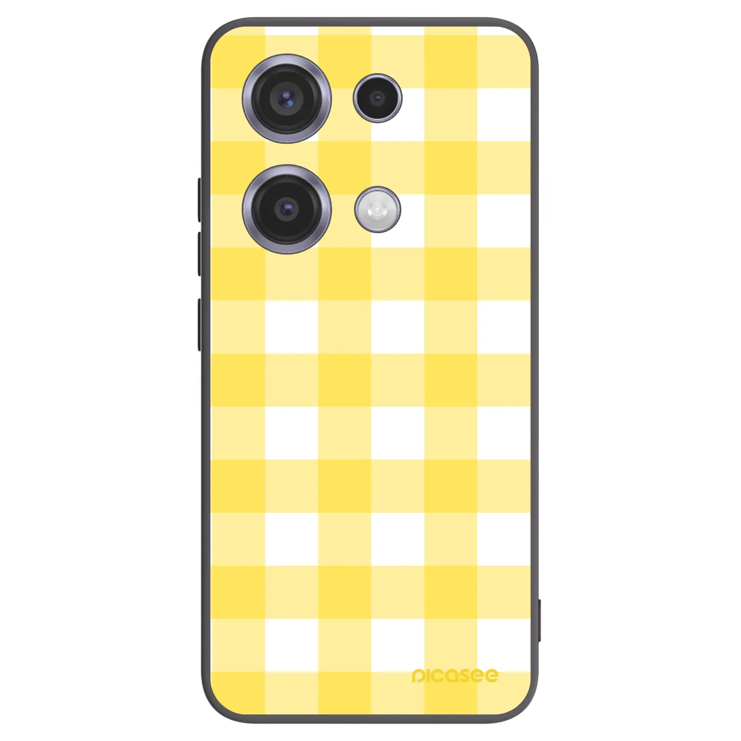 Picasee husă neagră din silicon pentru Xiaomi Redmi Note 14S - Gride lemon