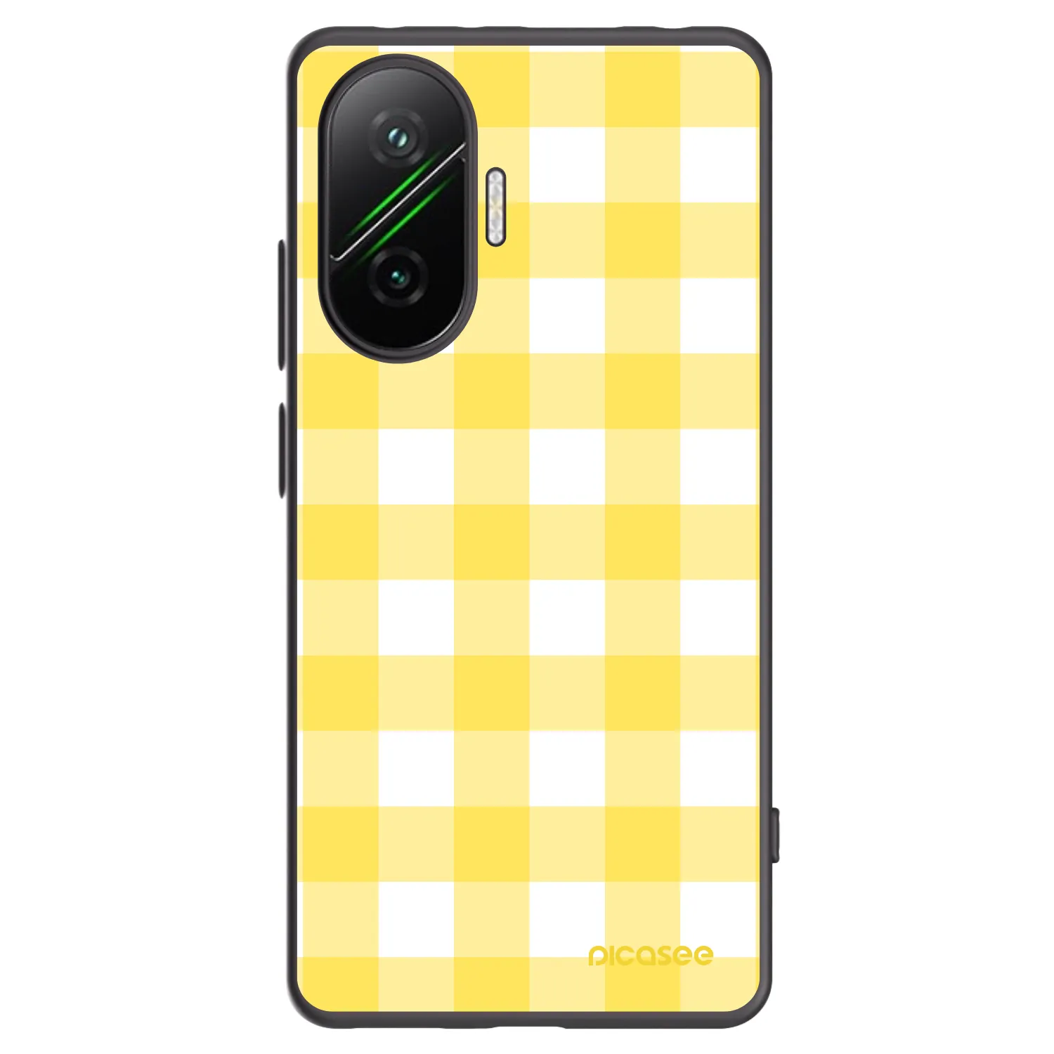 Picasee husă neagră din silicon pentru Xiaomi Poco F7 5G - Gride lemon