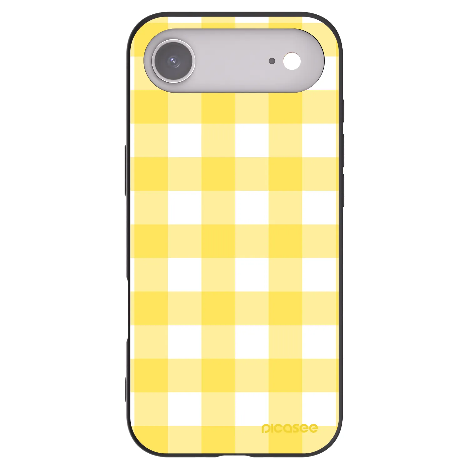 Picasee husă neagră din silicon pentru Apple iPhone Air - Gride lemon