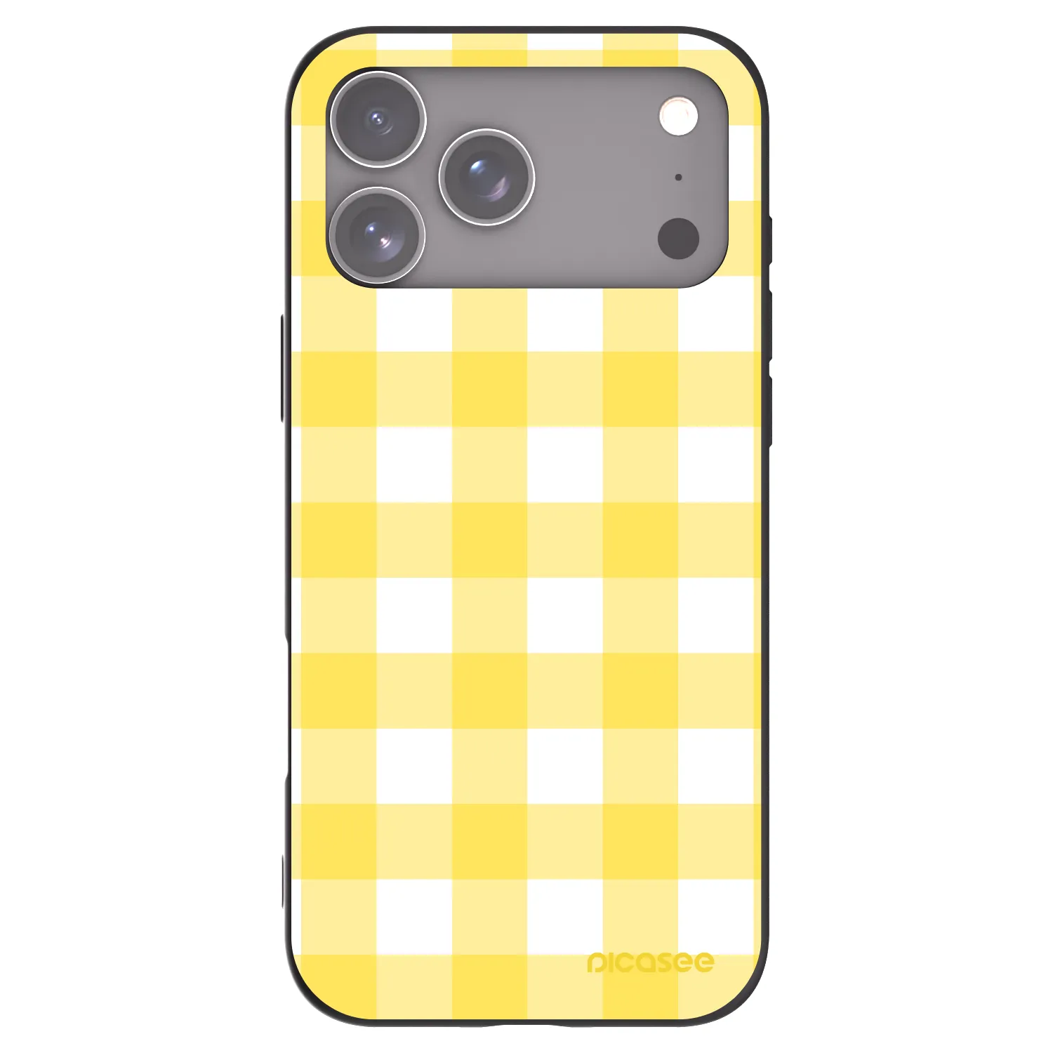 Picasee husă neagră din silicon pentru Apple iPhone 17 Pro Max - Gride lemon