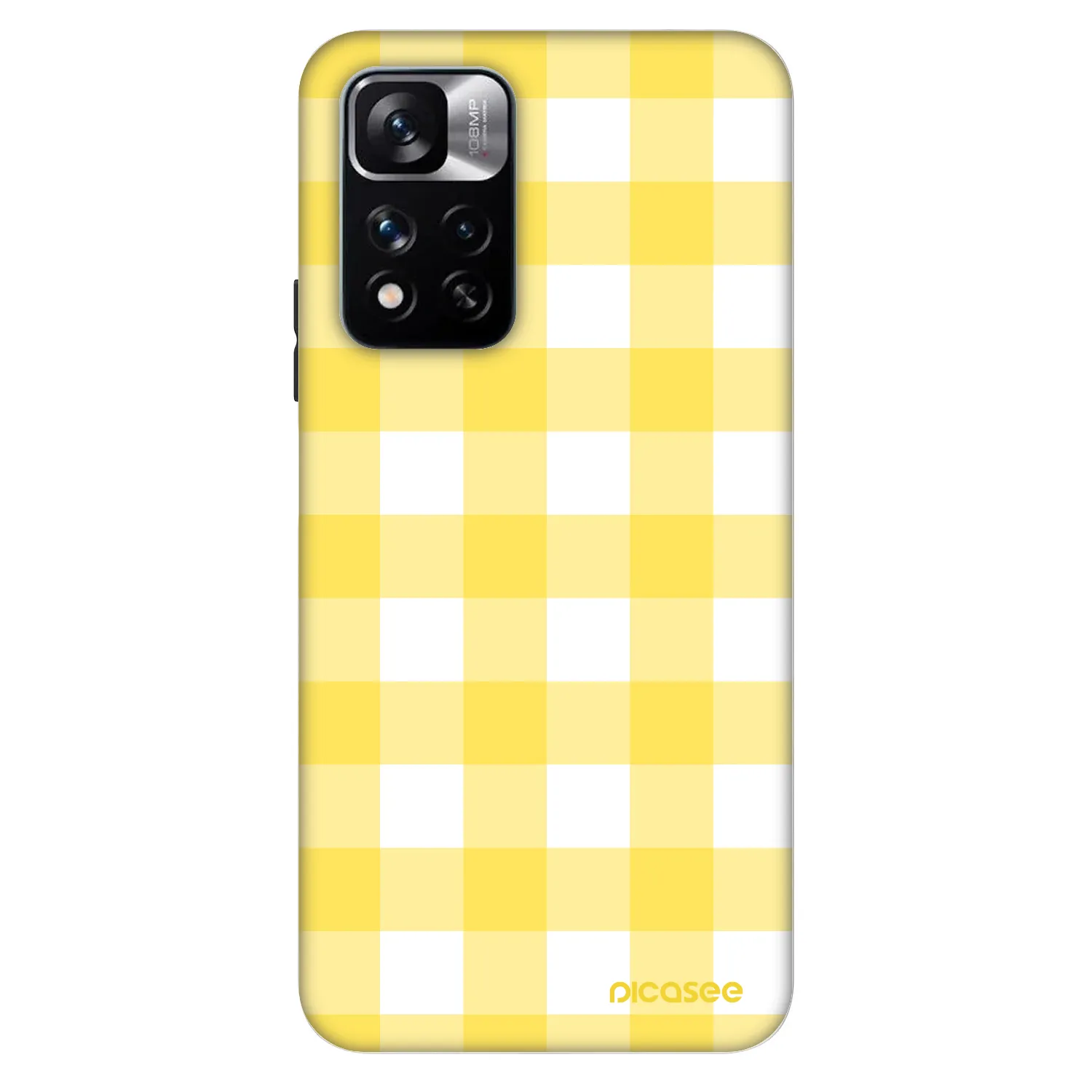 Picasee Fashion Case pentru Xiaomi Redmi Note 11 Pro 5G - Gride lemon