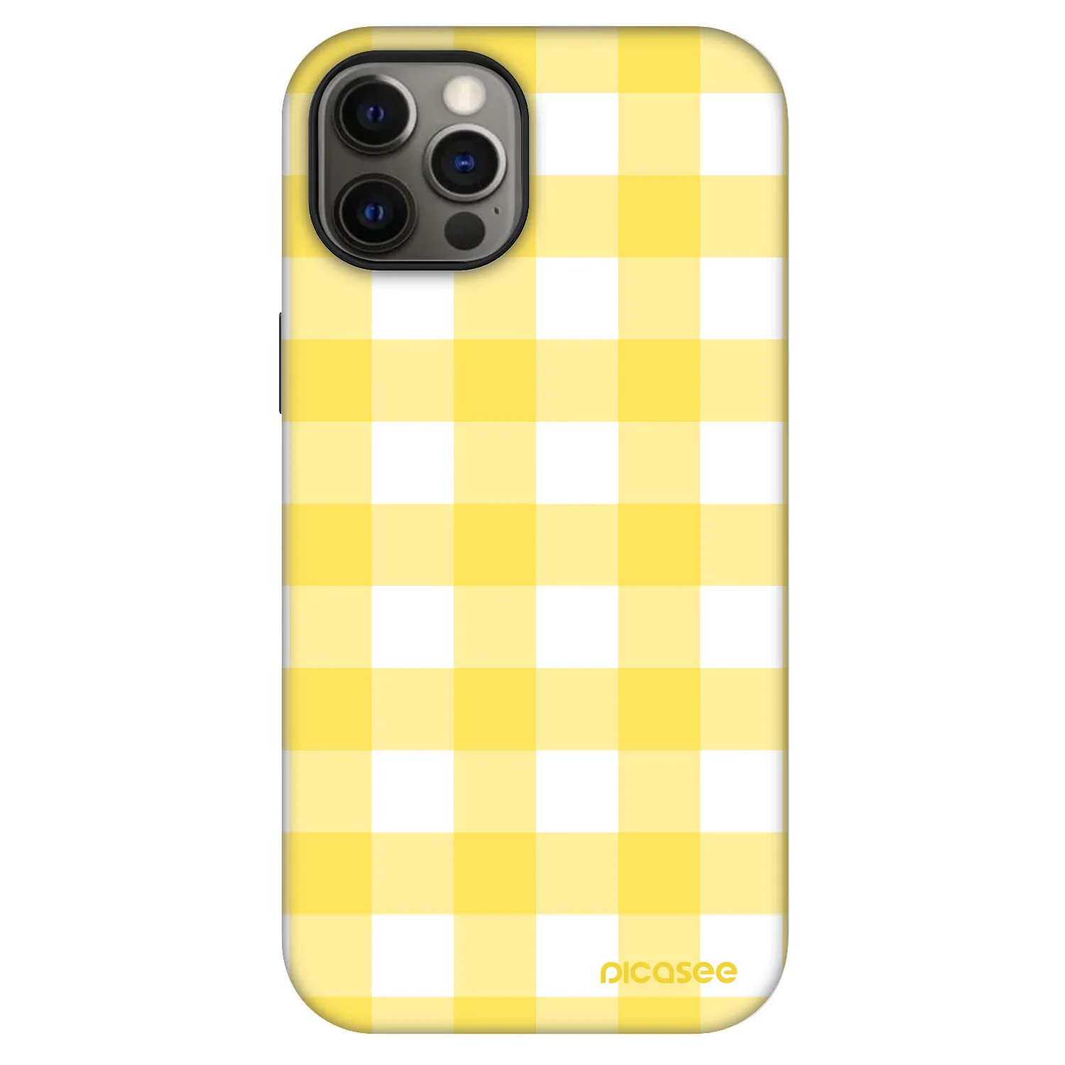 Picasee Fashion Case MagSafe pentru Apple iPhone 12 - Gride lemon