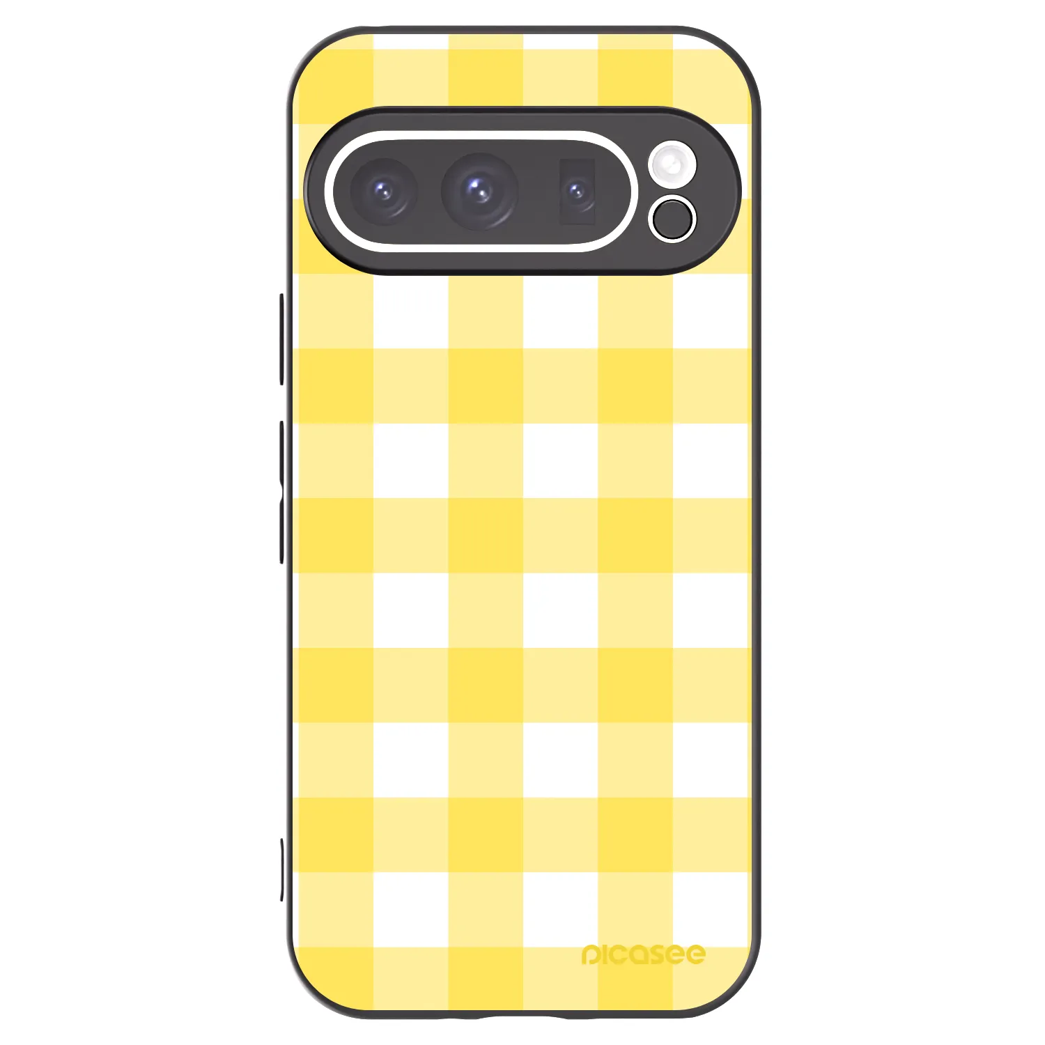 Picasee husă neagră din silicon pentru Google Pixel 9 Pro XL - Gride lemon