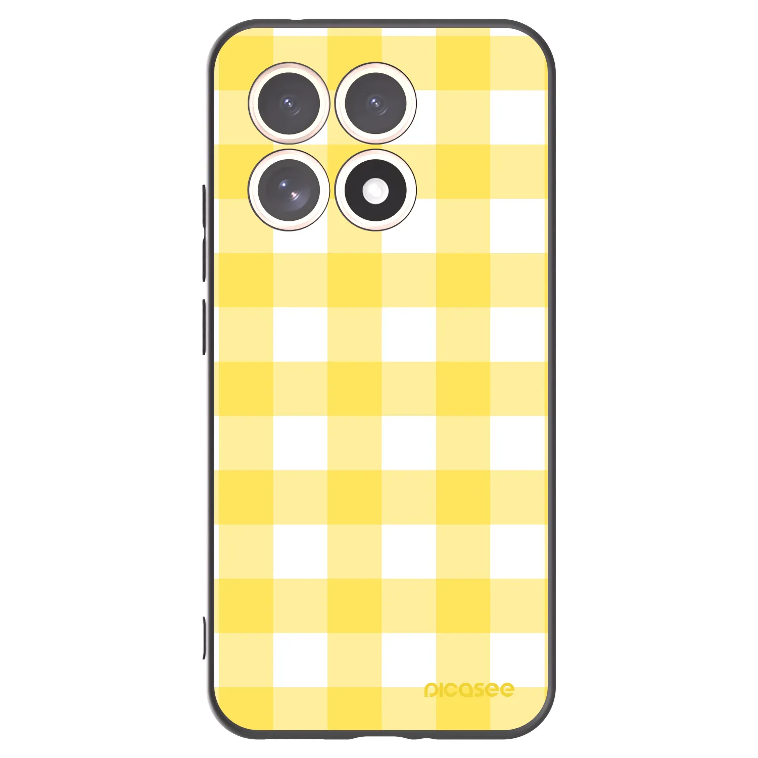 Picasee husă neagră din silicon pentru Xiaomi 15T - Gride lemon
